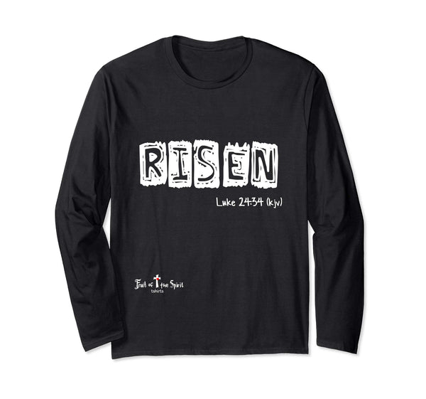 Risen Luke 24:34 Christian Longsleeve shirt #Easter wl