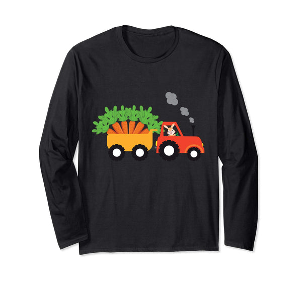 I'm Cute Bunny Tractor Carrying Carrots Easter Day T-Shirt