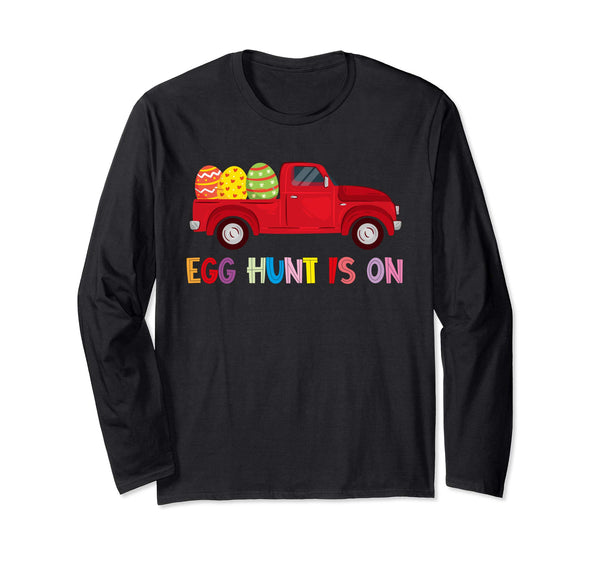 Happy Easter Truck Egg Hunt Is On Long Sleeve T Shirt Gift