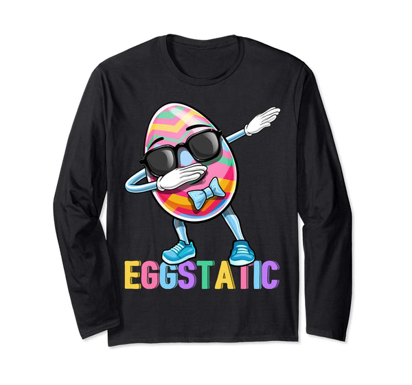 Eggstatic Dabbing Easter Egg Long Sleeve Shirt Gift Women