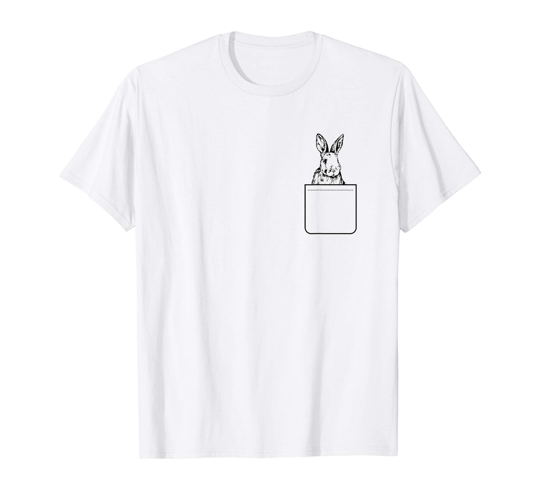 Bunny In Your Pocket Animal Easter Rabbit Kids Tshirt