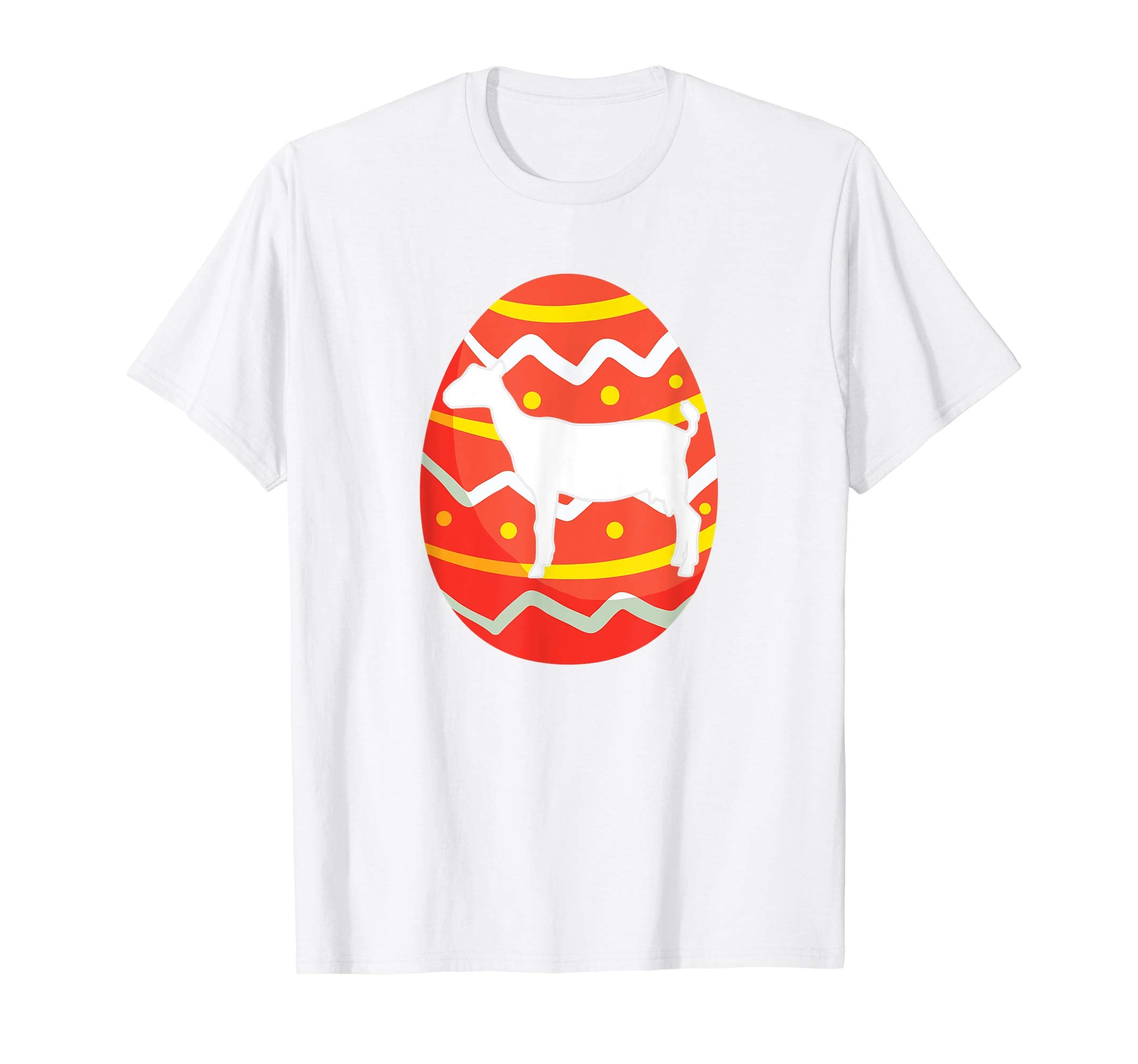 Happy Goat Easter Bunny Egg T-Shirt for Kids Boys Girls
