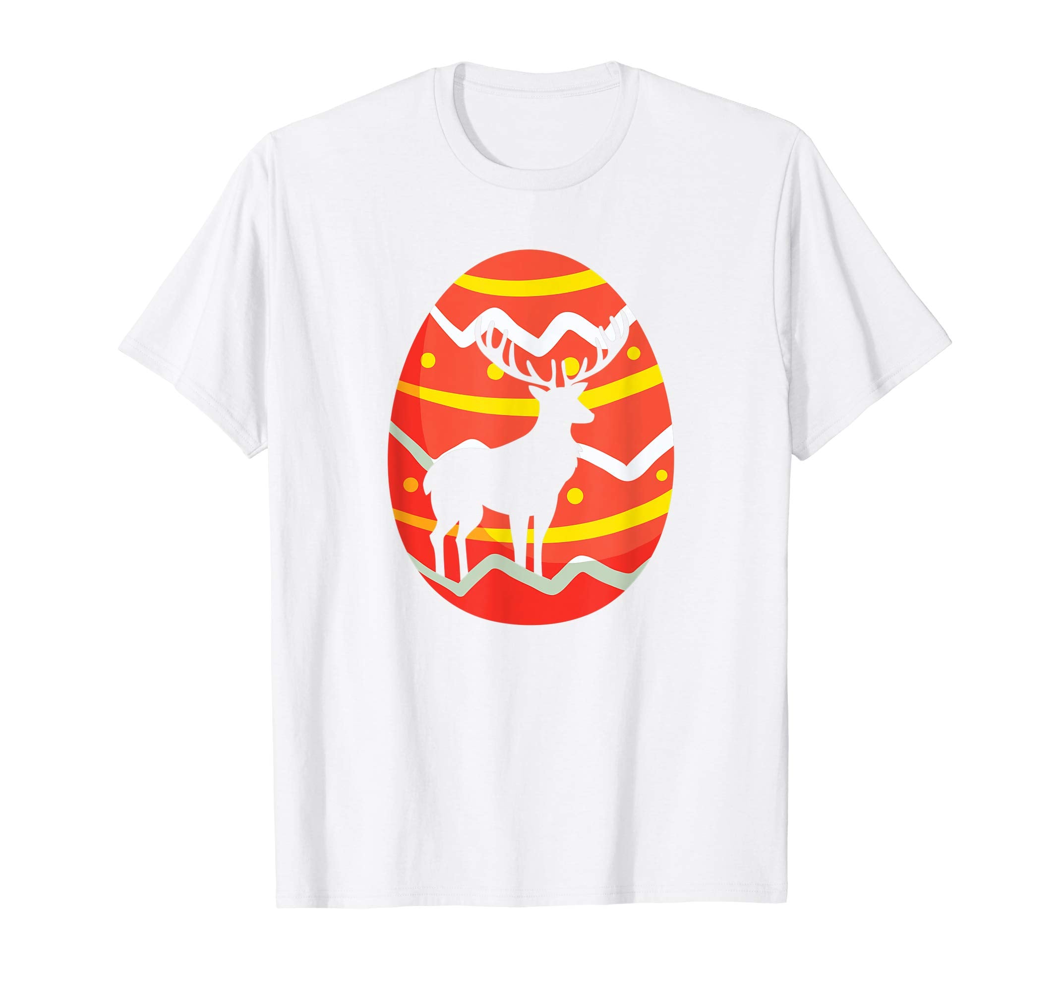 Funny Deer Easter Egg T-Shirt Gifts for Kids Boys Girls