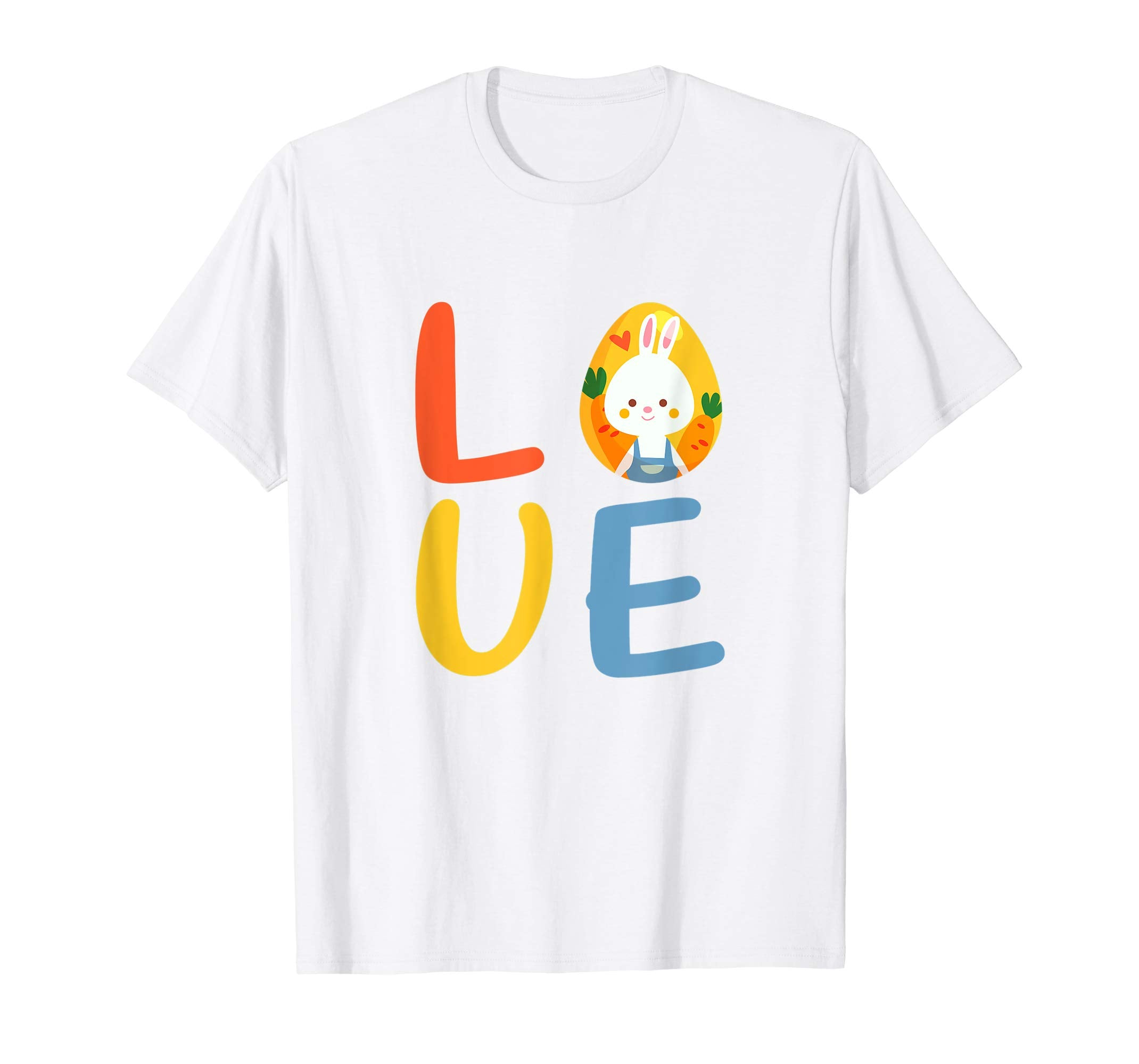 Love Easter Shirt With Easter Egg and Easter Bunny