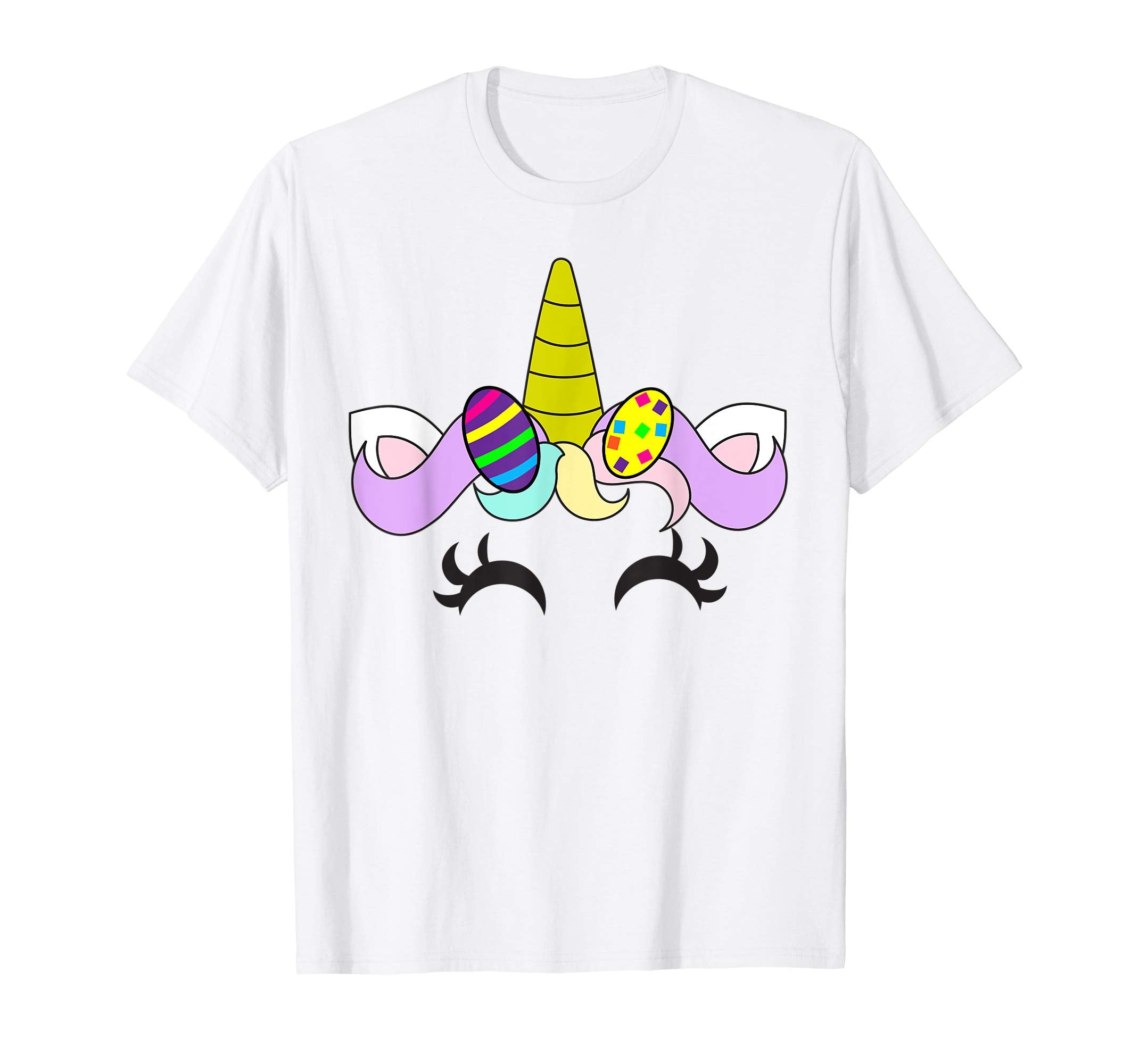 Easter Unicorn Girl Shirt | Cute Easter Painted Eggs Gift