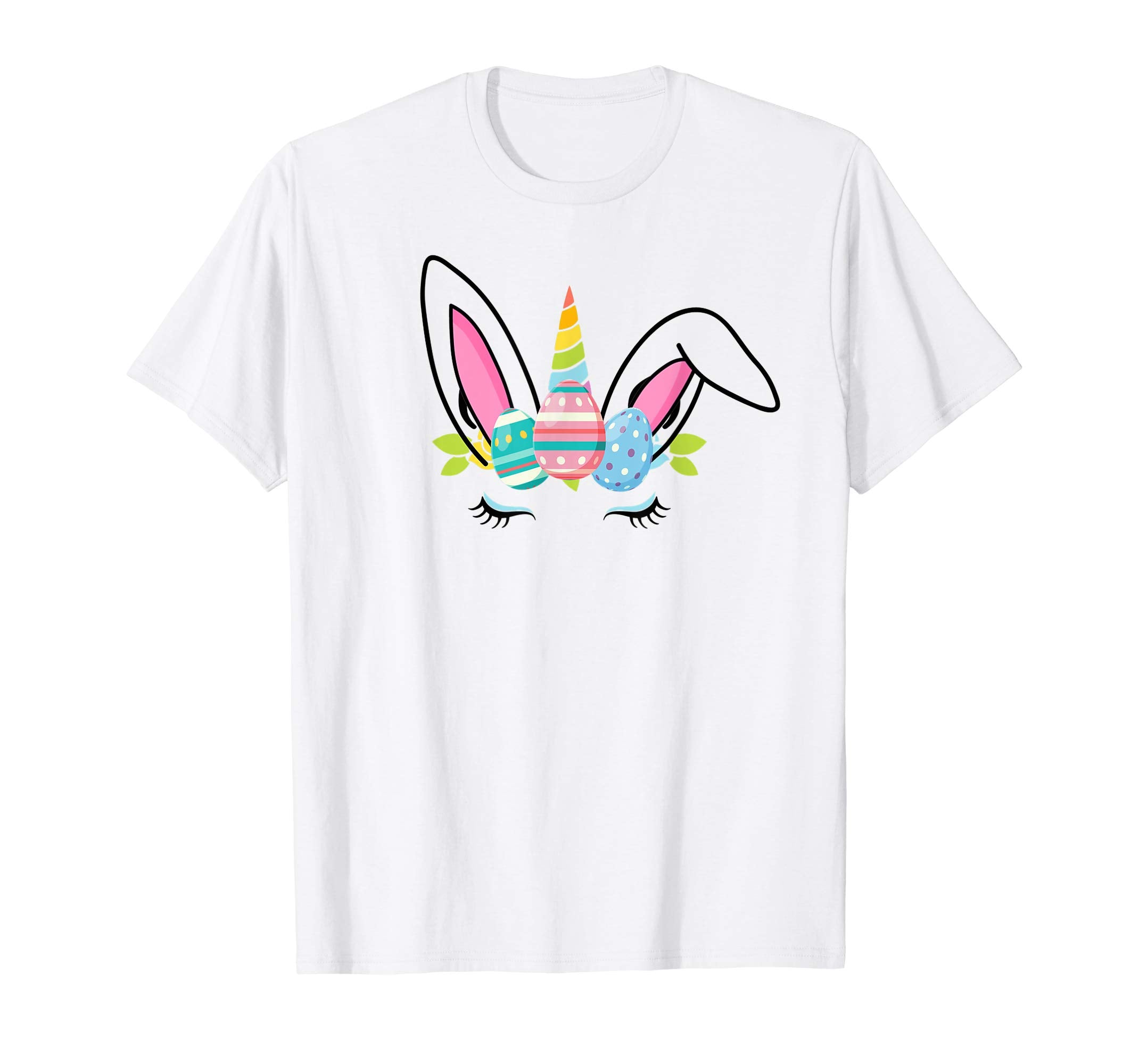 Cute Unicorn face Easter T-Shirt Easter Bunny bunnicorn gift