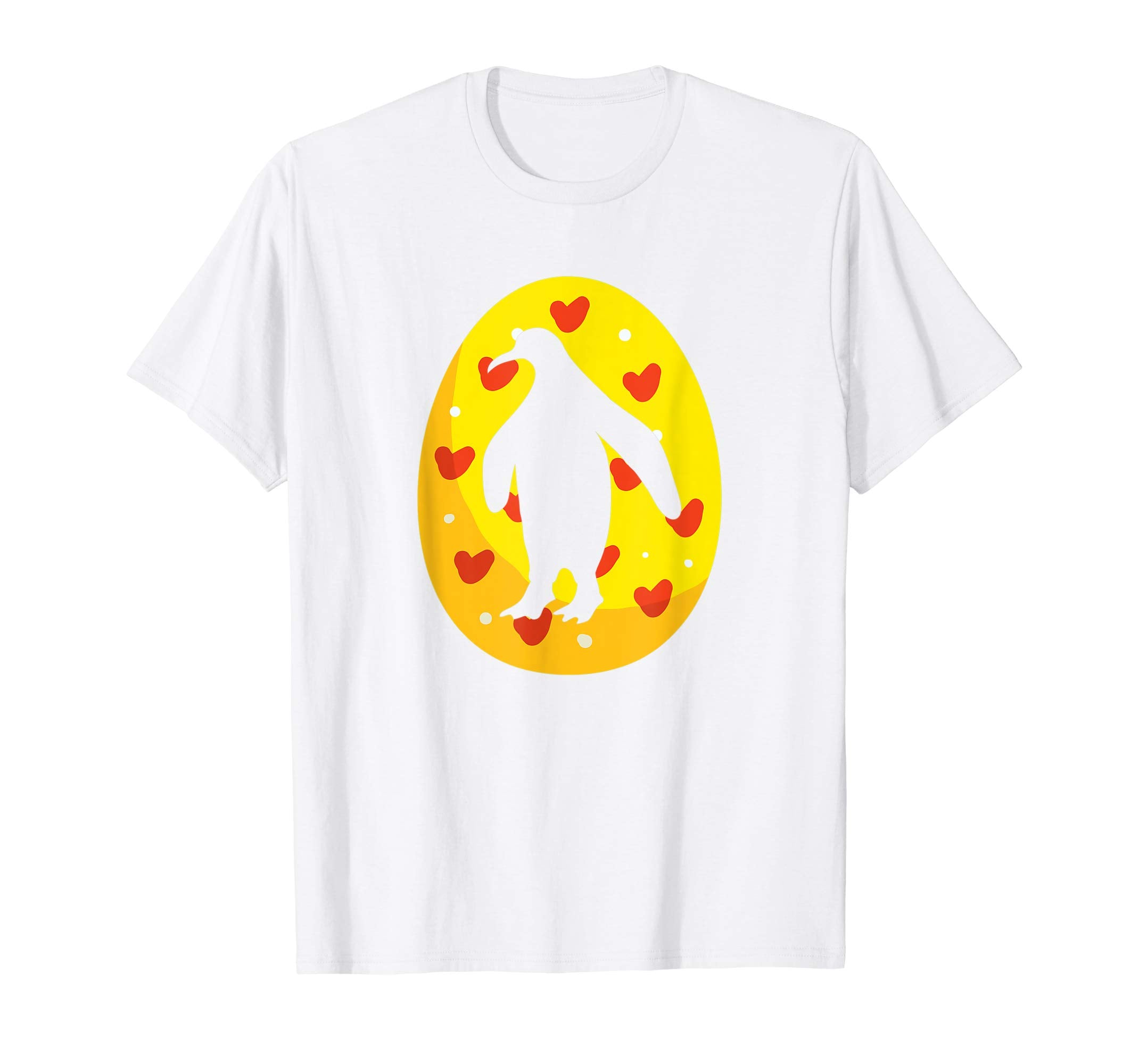 Cute Penguin Easter Bunny Egg T-Shirt for Kids Boys Girls