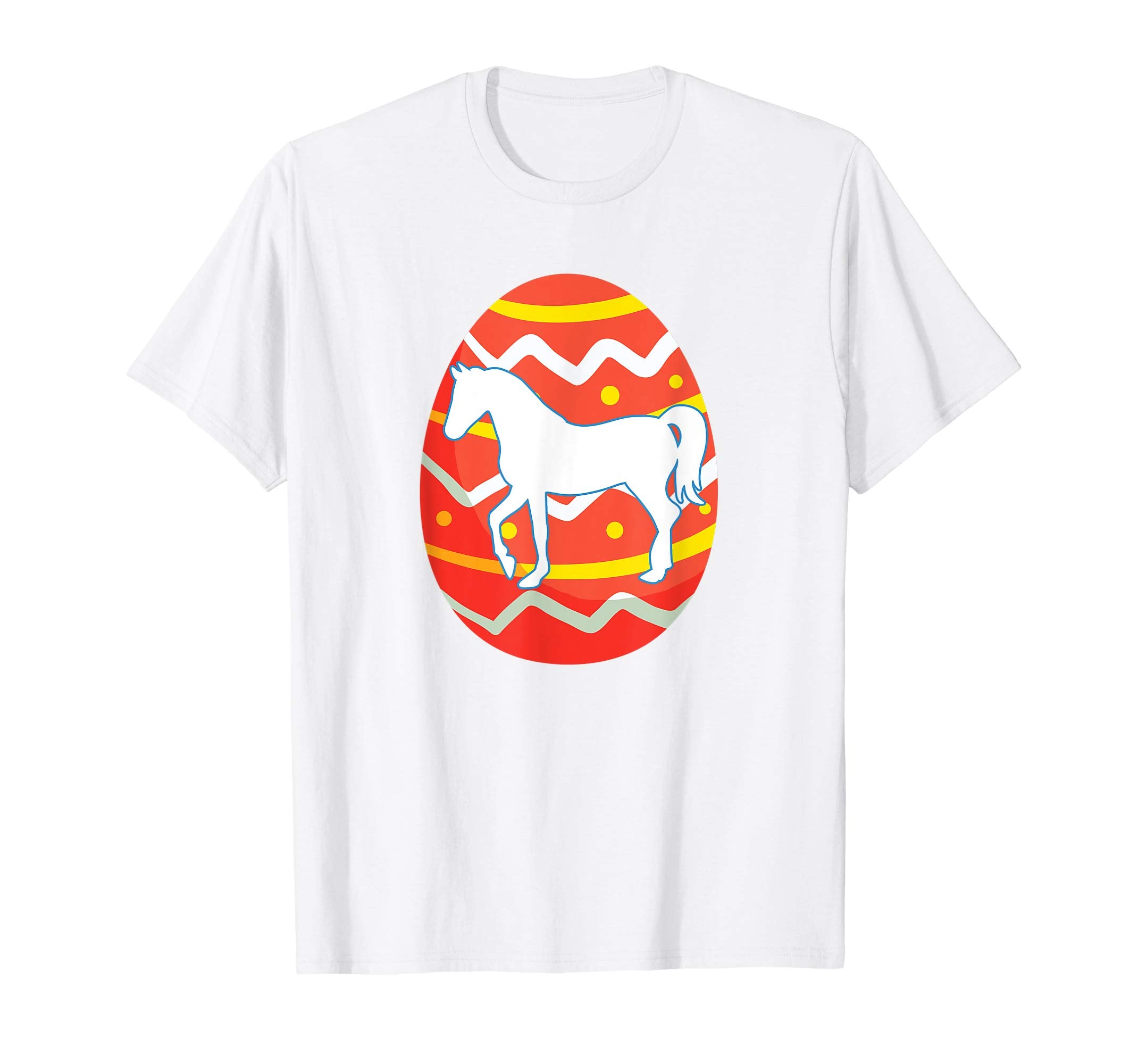 Happy Horse Easter Bunny Egg T-Shirt for Kids Boys Girls