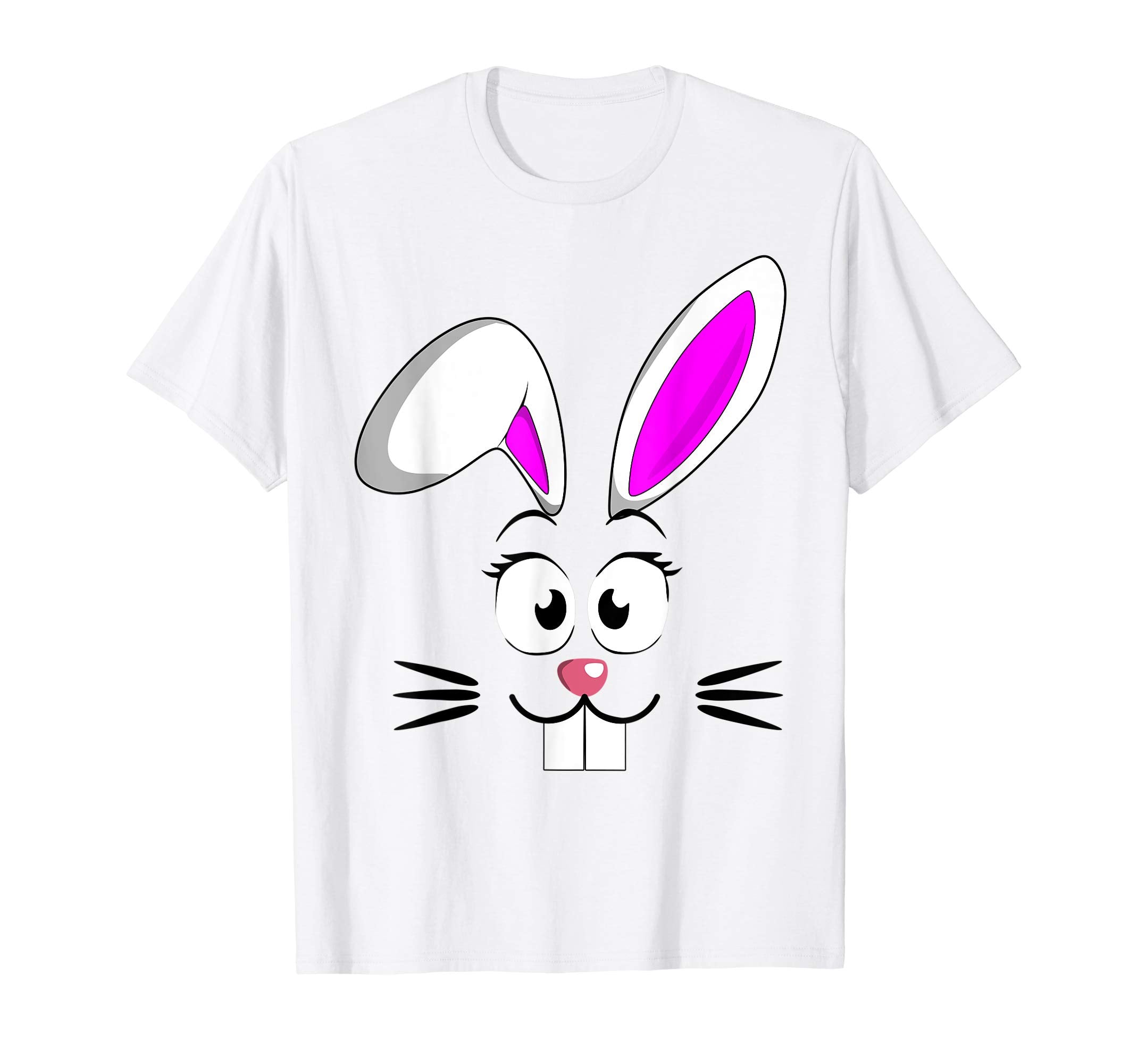 Easter Bunny Face Shirt for Girls and Boys Party Costumes