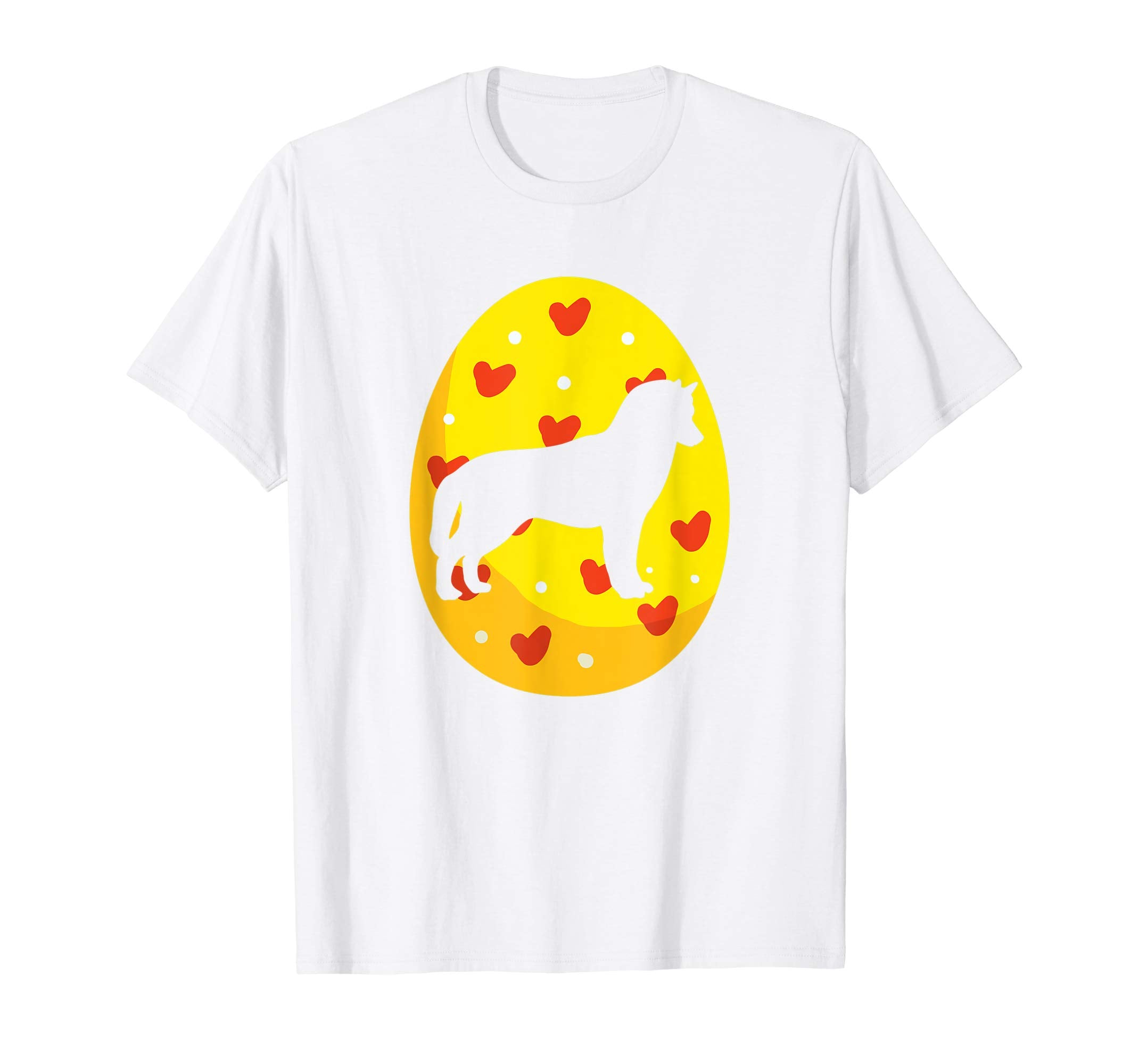 Siberian Husky Easter Eggs Bunny T-Shirt Dog Easter Gift