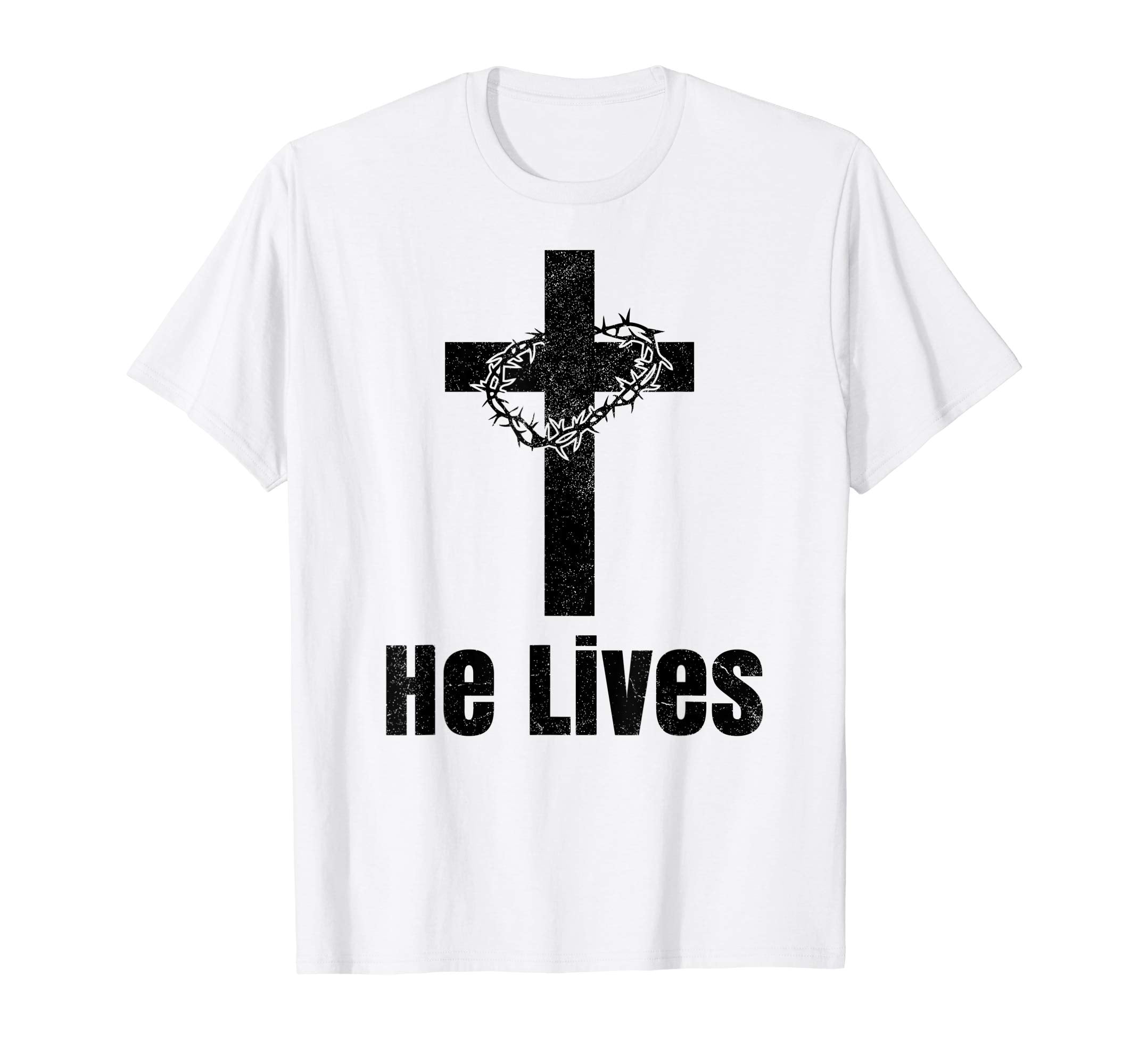 He Lives Easter Religious Christian Jesus Cross T Shirt