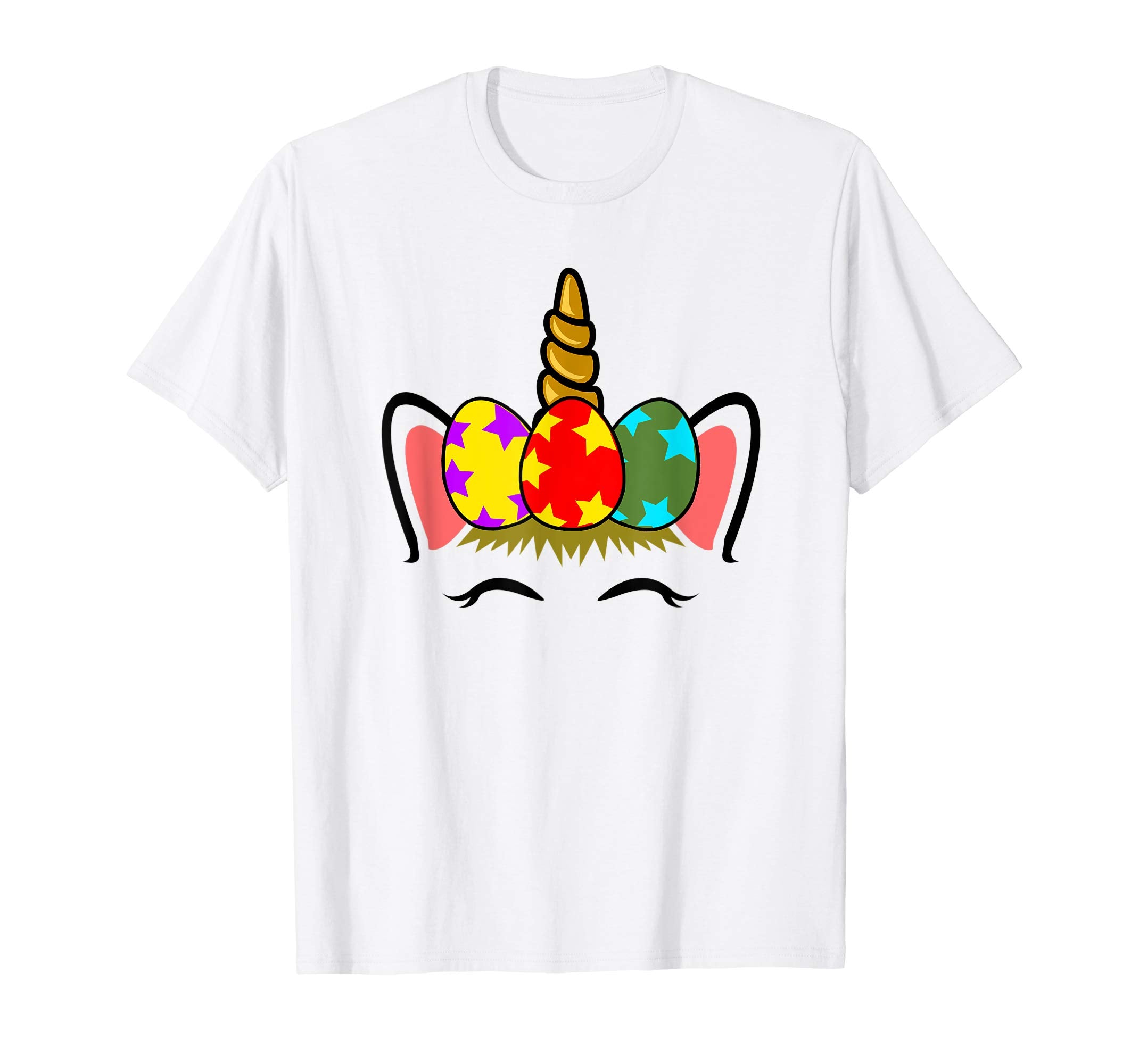 Easter Unicorn Girl Shirt | Cute Easter Painted Eggs Gift