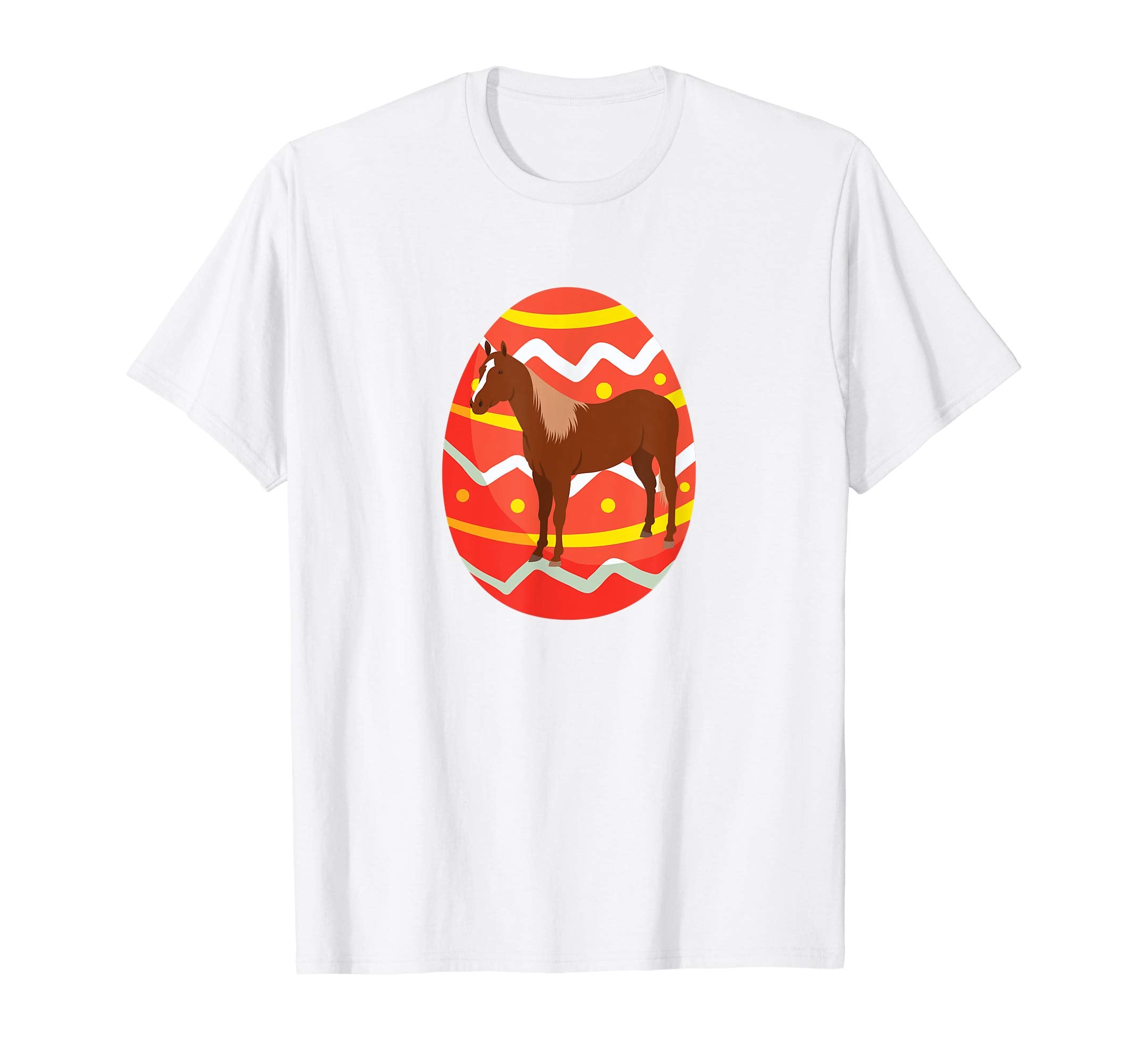 Funny Horse Easter Eggs T-Shirt Gifts for Kids Boys Girls