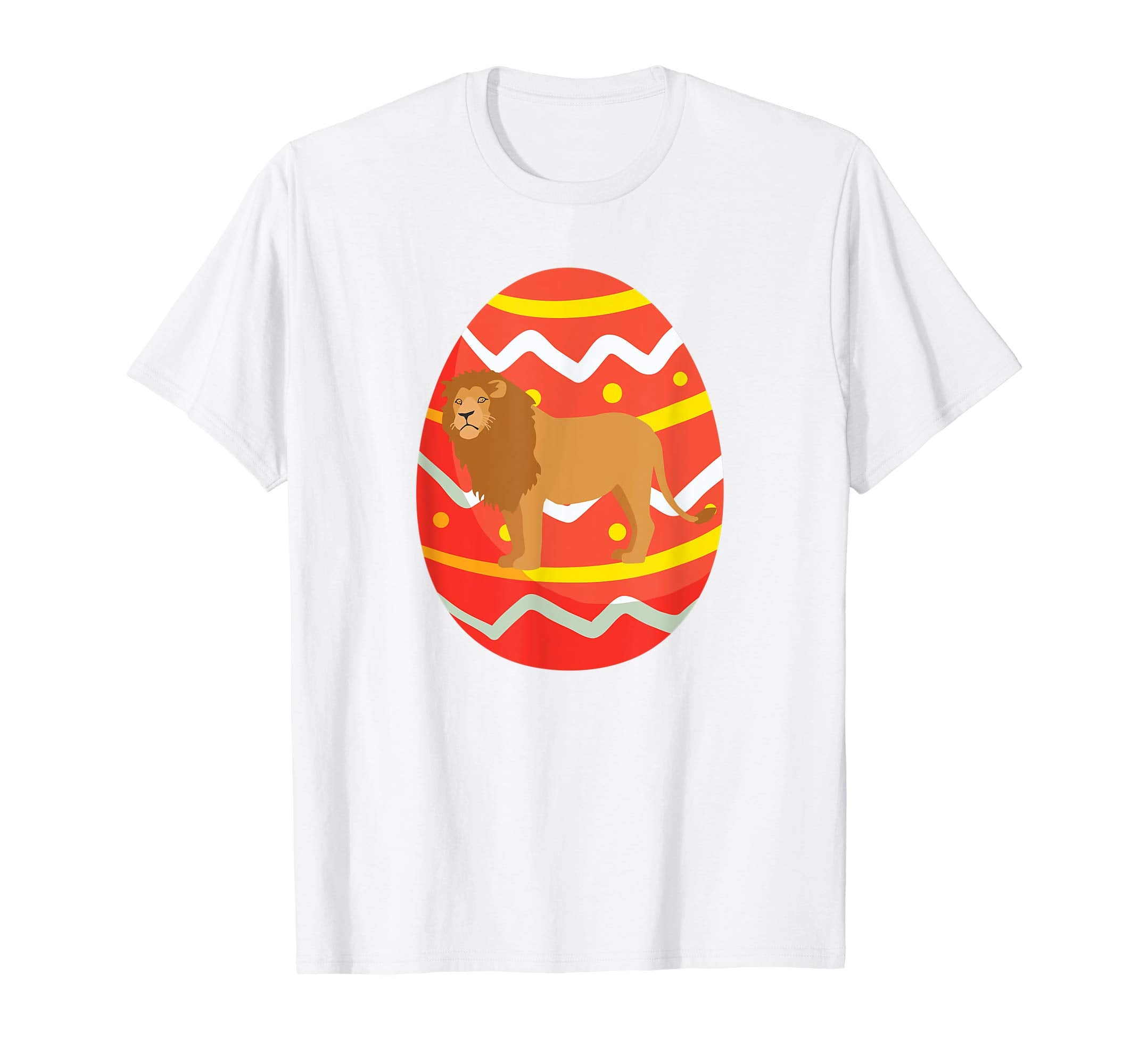 Funny Lion Easter Eggs T-Shirt Gifts for Kids Boys Girls