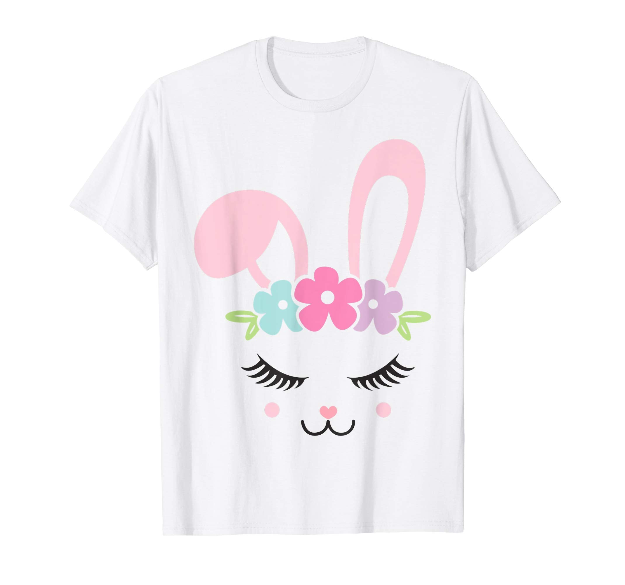 Floral Bunny Face Cute Rabbit Easter Gift Shirt
