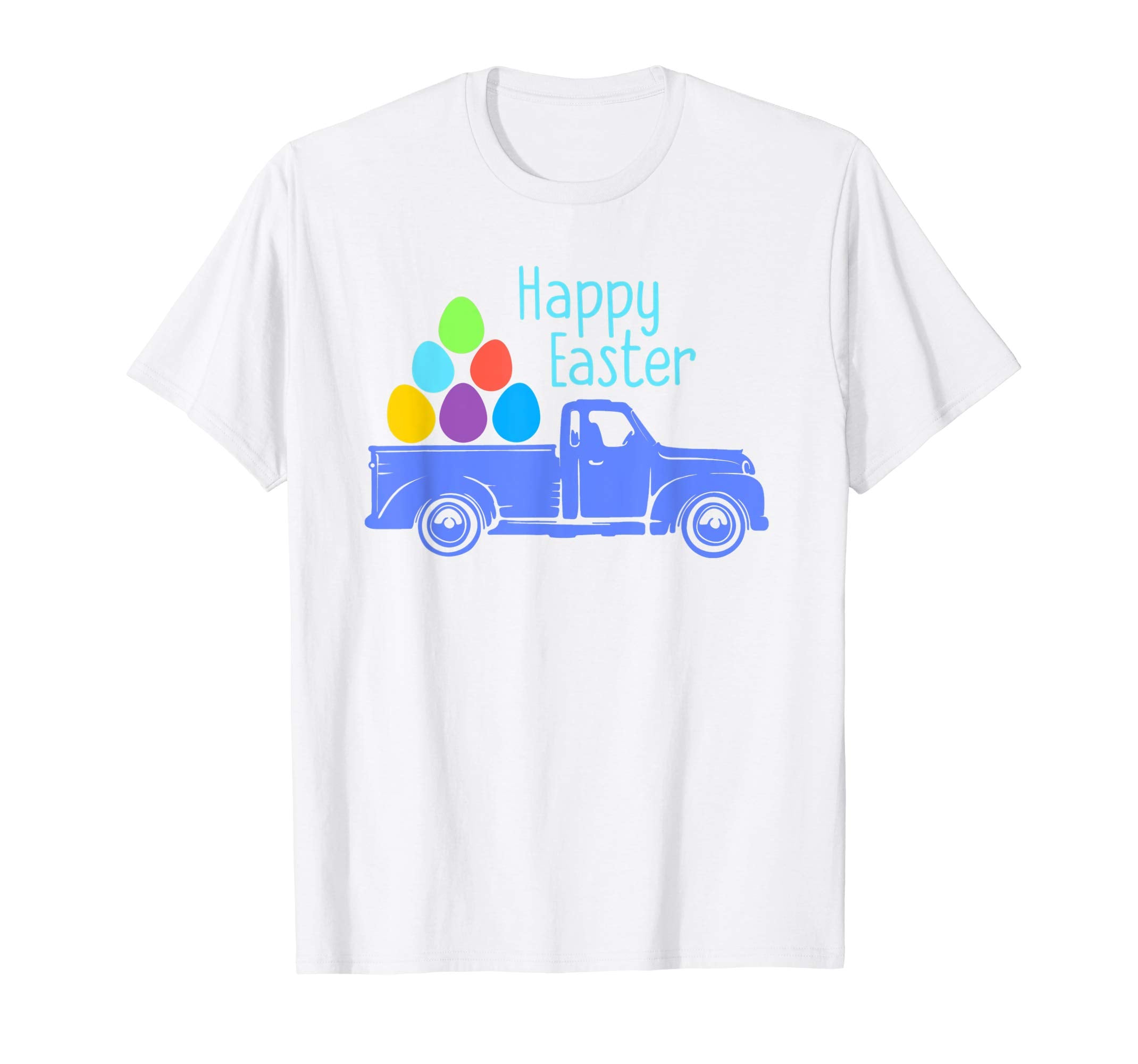 Easter Egg Hunt Truck T-Shirt Boys Girls Kids Toddlers