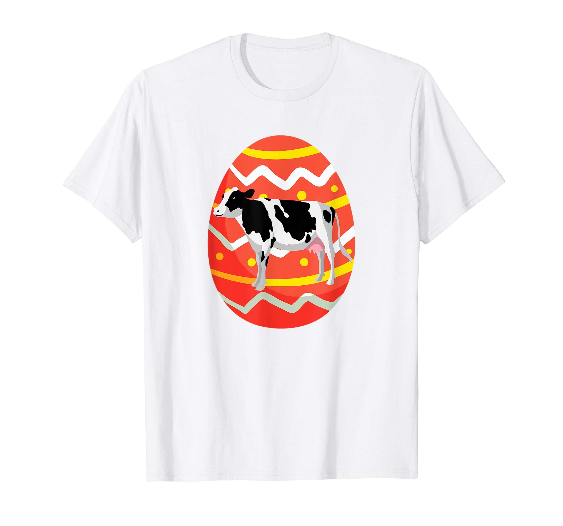 Funny Cow Easter Eggs T-Shirt Gifts for Kids Boys Girls