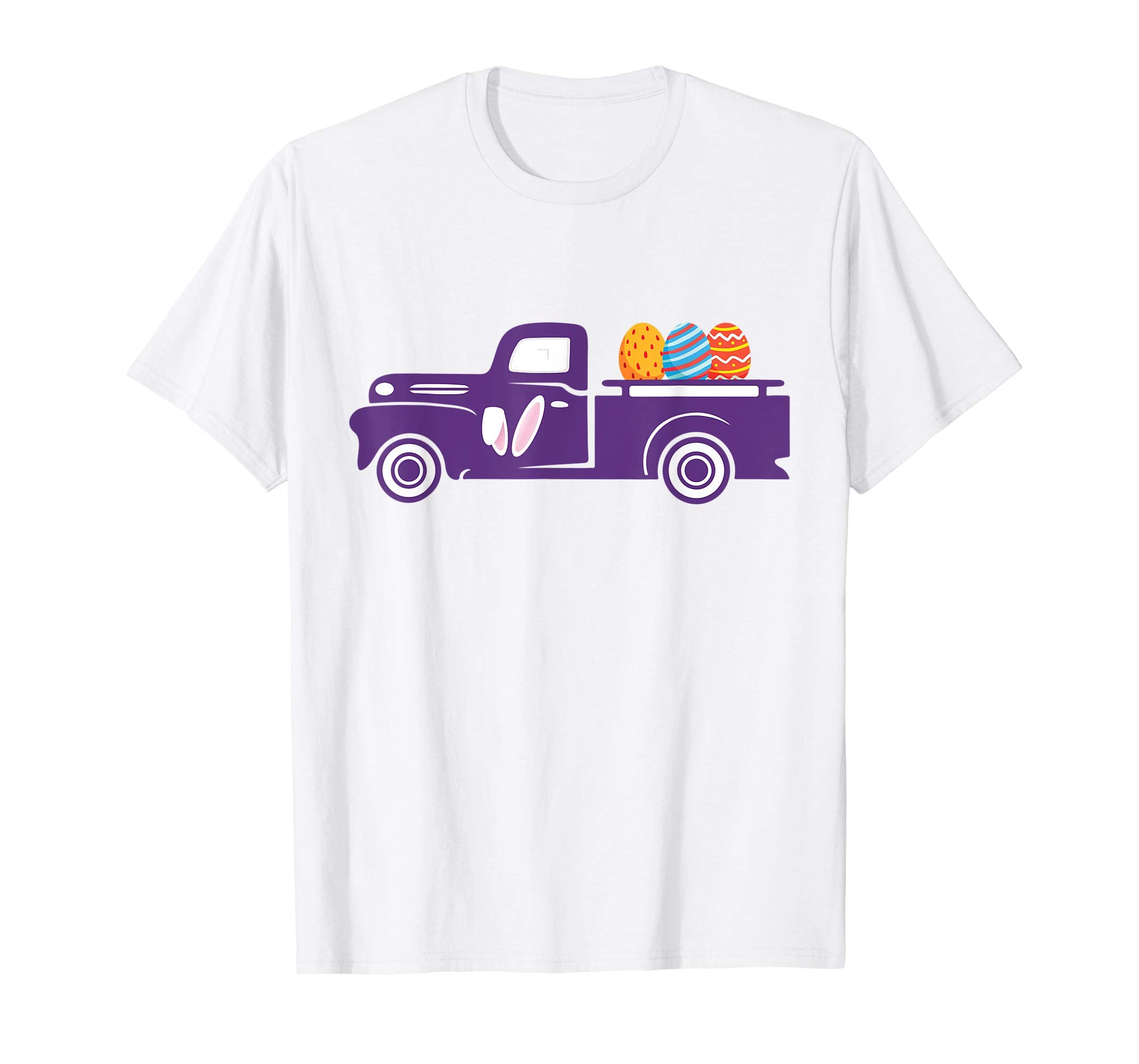 Mens Vintage Truck with Easter Eggs Happy Easter T-Shirt