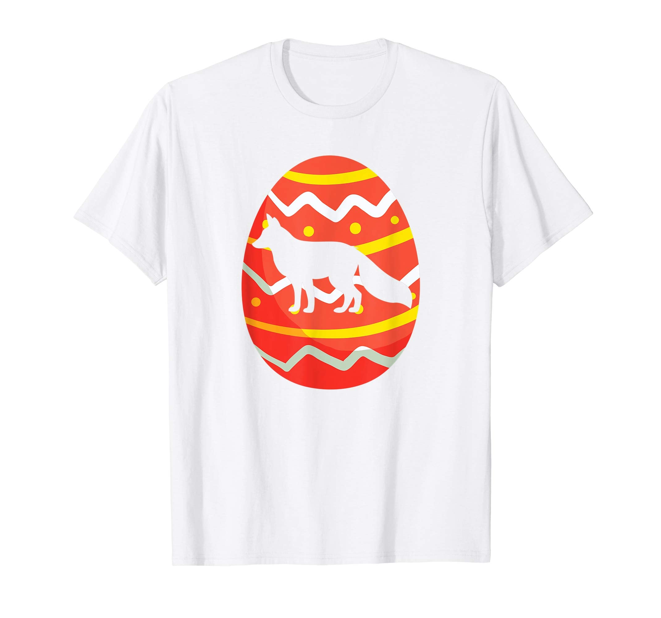Happy Fox Easter Egg Bunny T-Shirt for Kids Boys Girls
