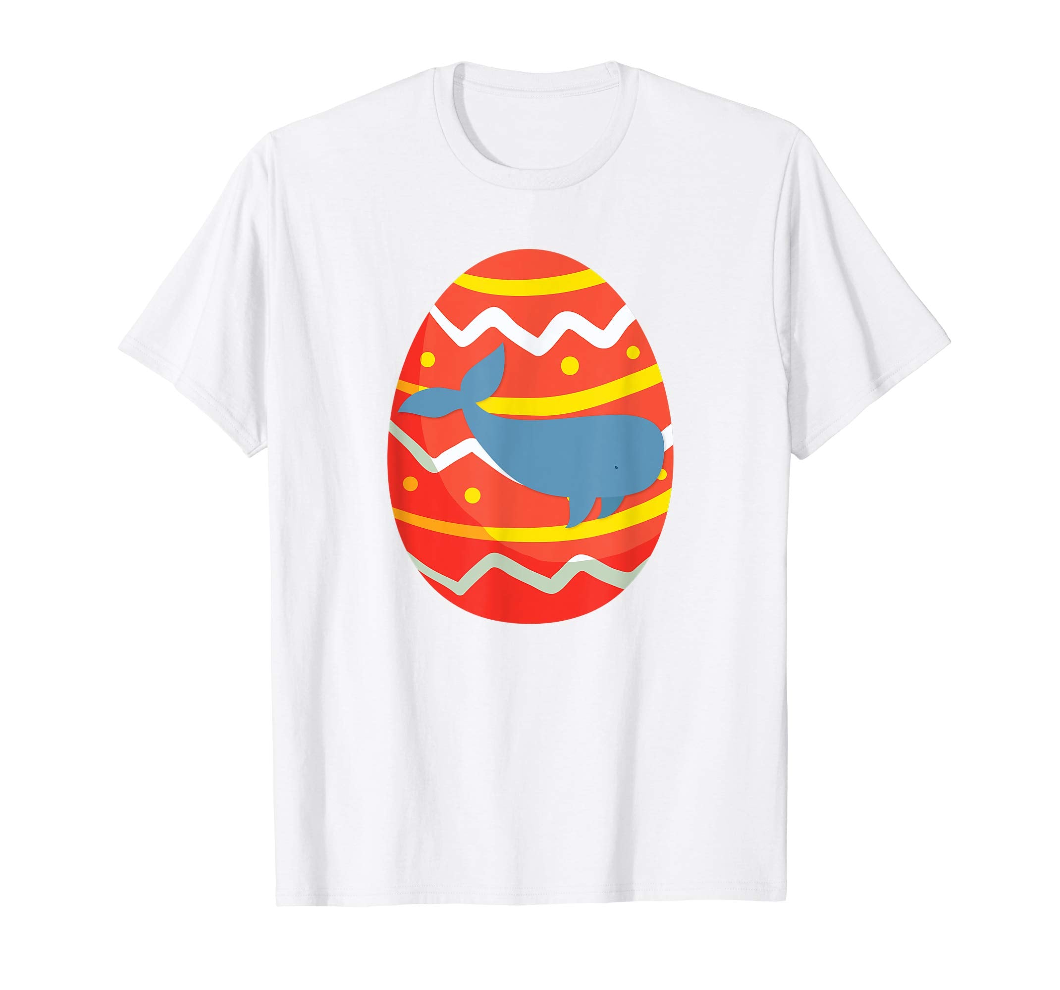 Happy Whale Easter Egg Bunny T-Shirt for Kids Boys Girls