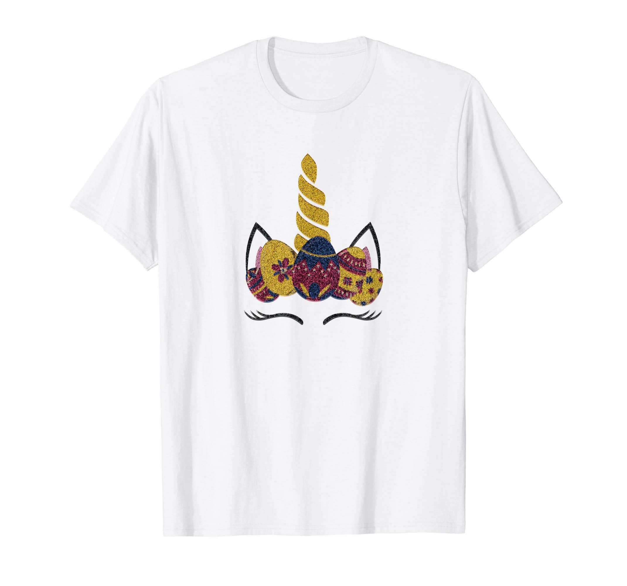 Unicorn Bunny Face Rabbit Eggs Easter Day Kids Gift Shirt