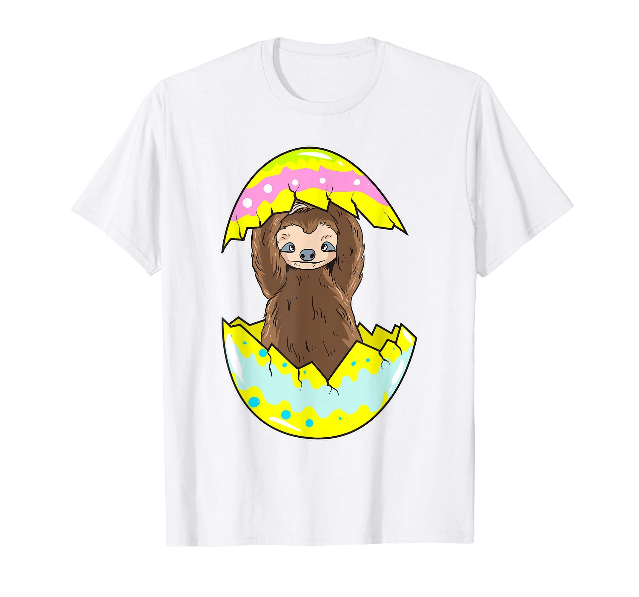 Funny Easter Shirt Sloth Easter Egg Kids Gift Happy Easter