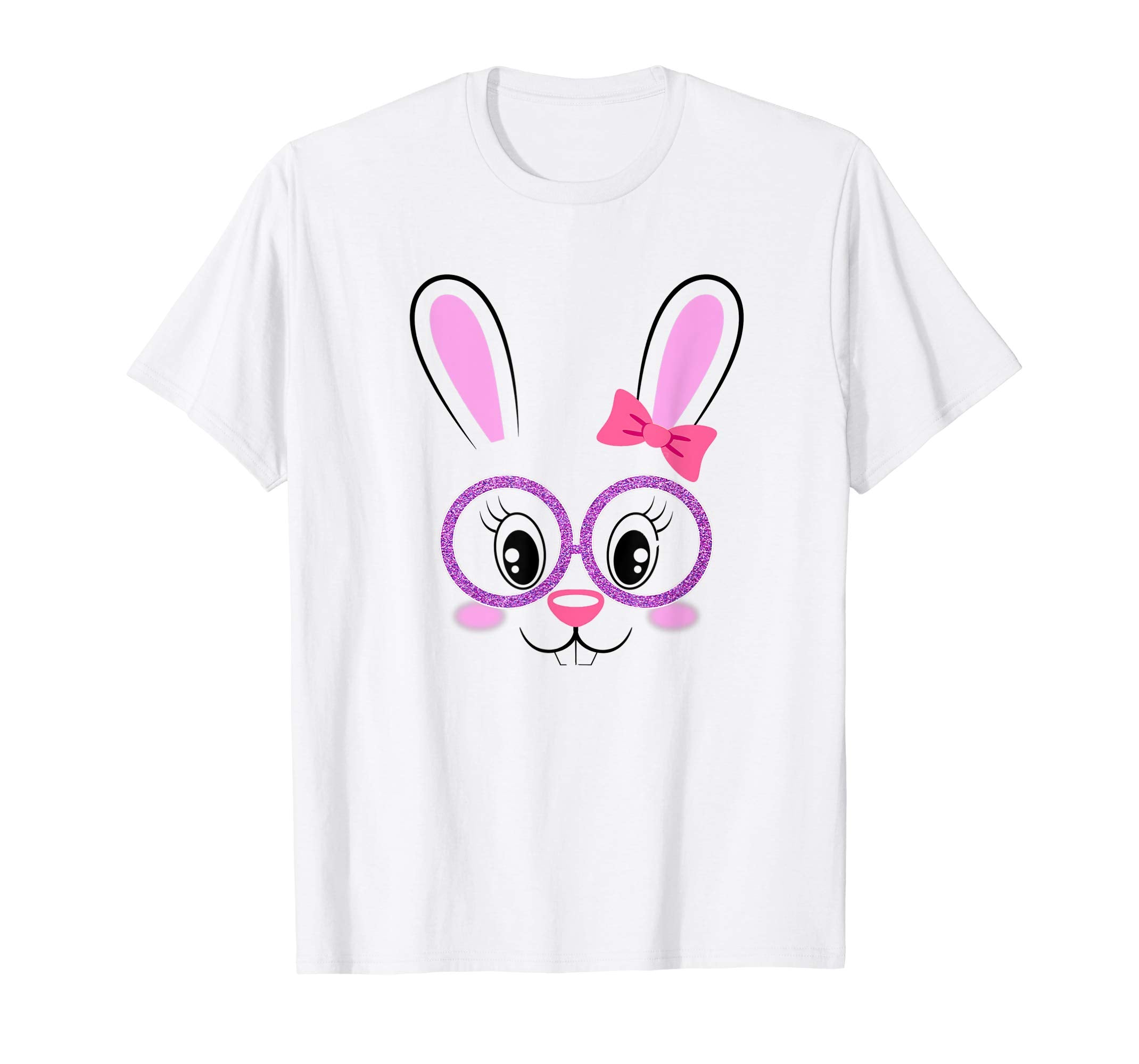 Easter Bunny Shirt Funny Happy Easter Girl bunny Face Gift