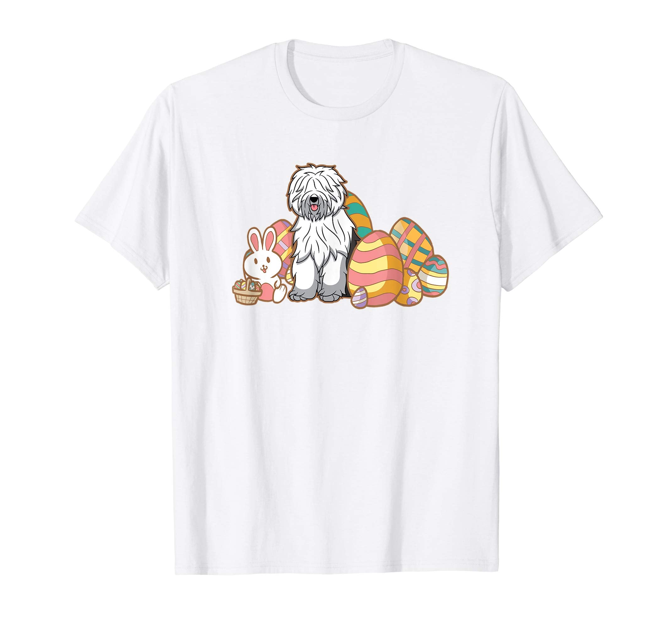 Easter Old English Sheepdog Dog T-Shirt Gift