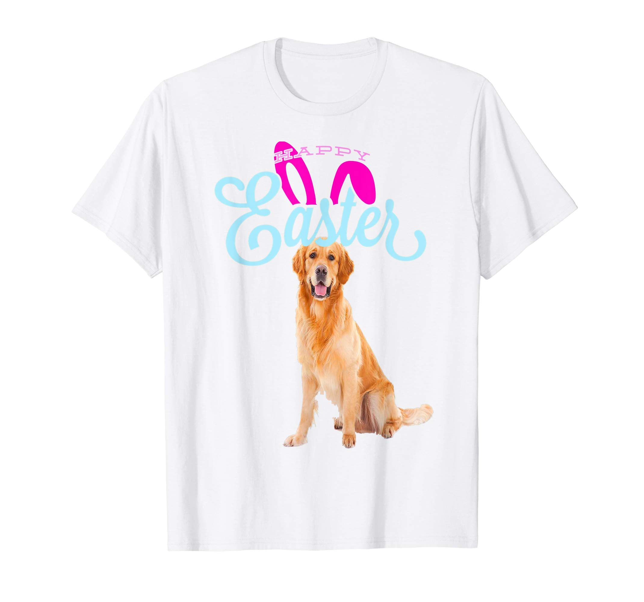 Easter Bunny Golden Retriever Tshirt Dog Men Women Gift