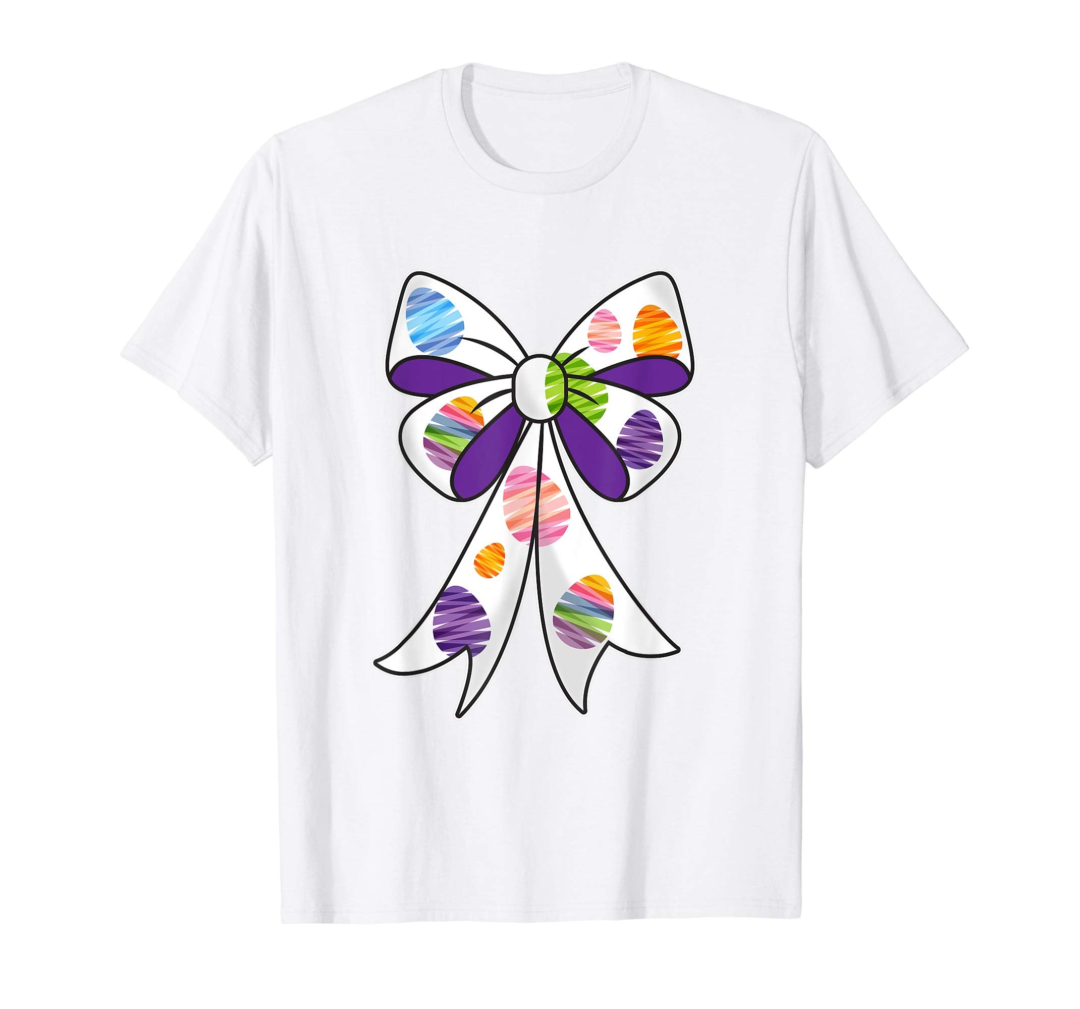 Cute Easter shirt for Girls Bow t-shirt Egg Hunt Bunny Tee