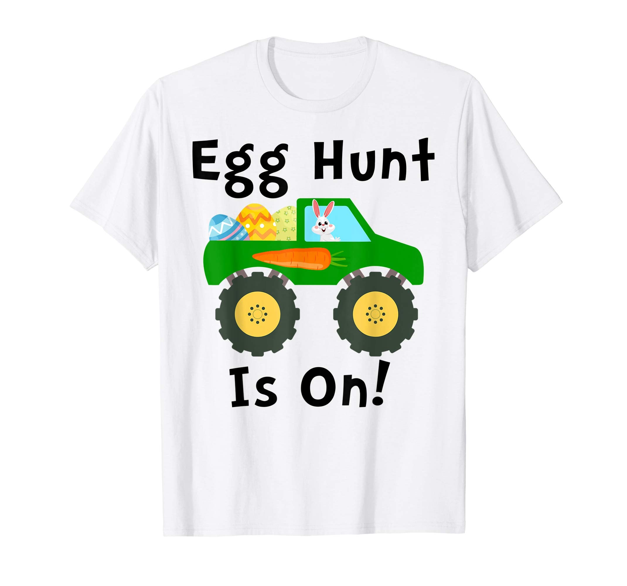 Egg Hunt Is On Tshirt Monster- Truck Lovers Easter Kids Shir