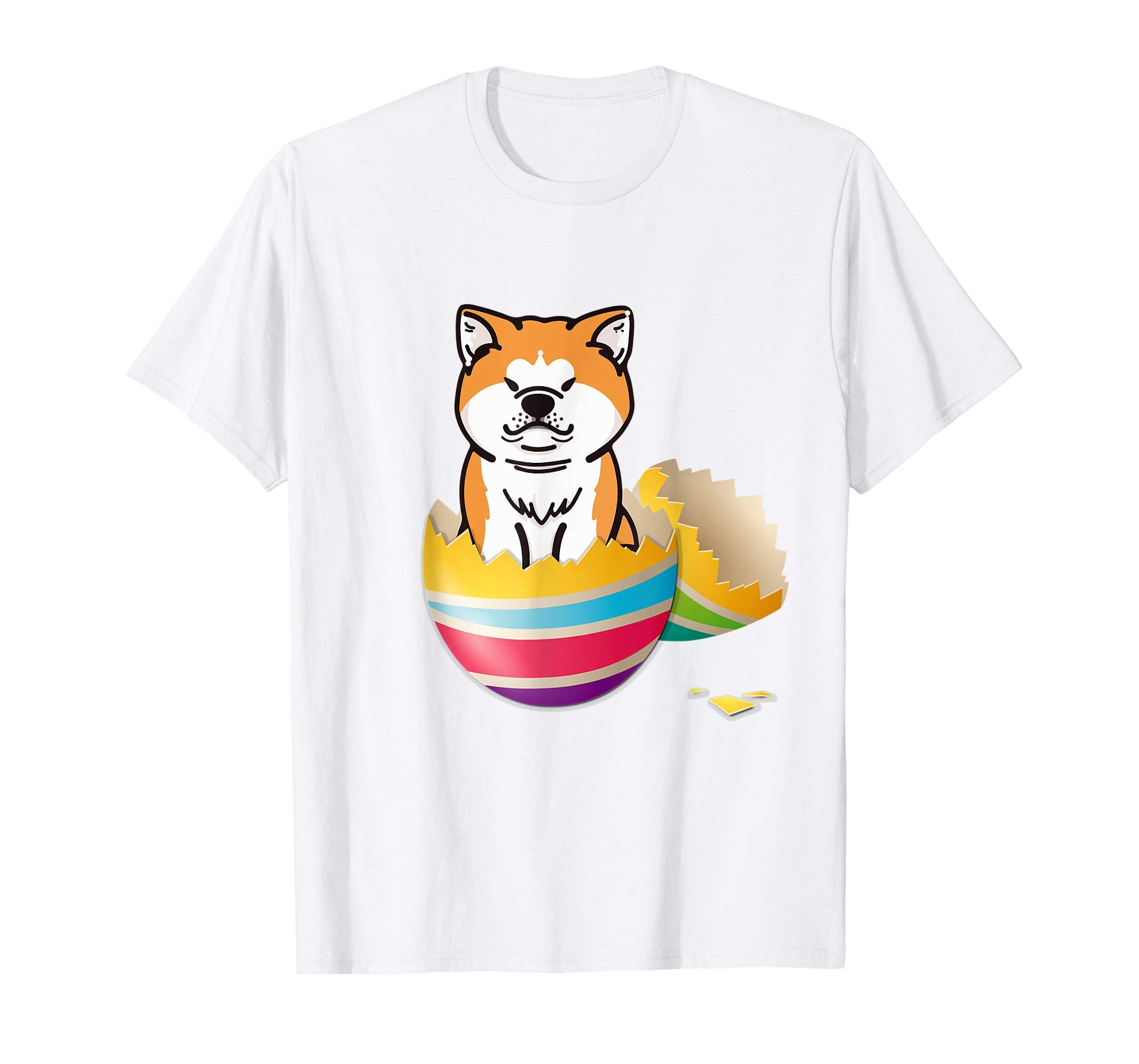 Akita Hatching From Easter Egg Easter Day Shirt