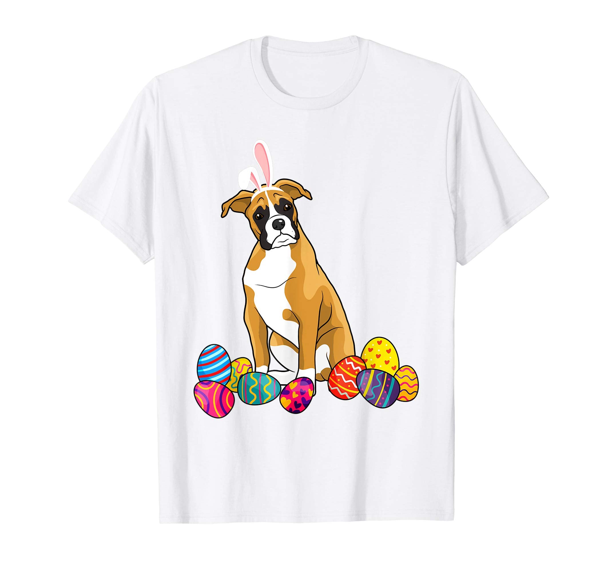 Boxer Bunny Ear With Egg Easter Easter Day Shirt