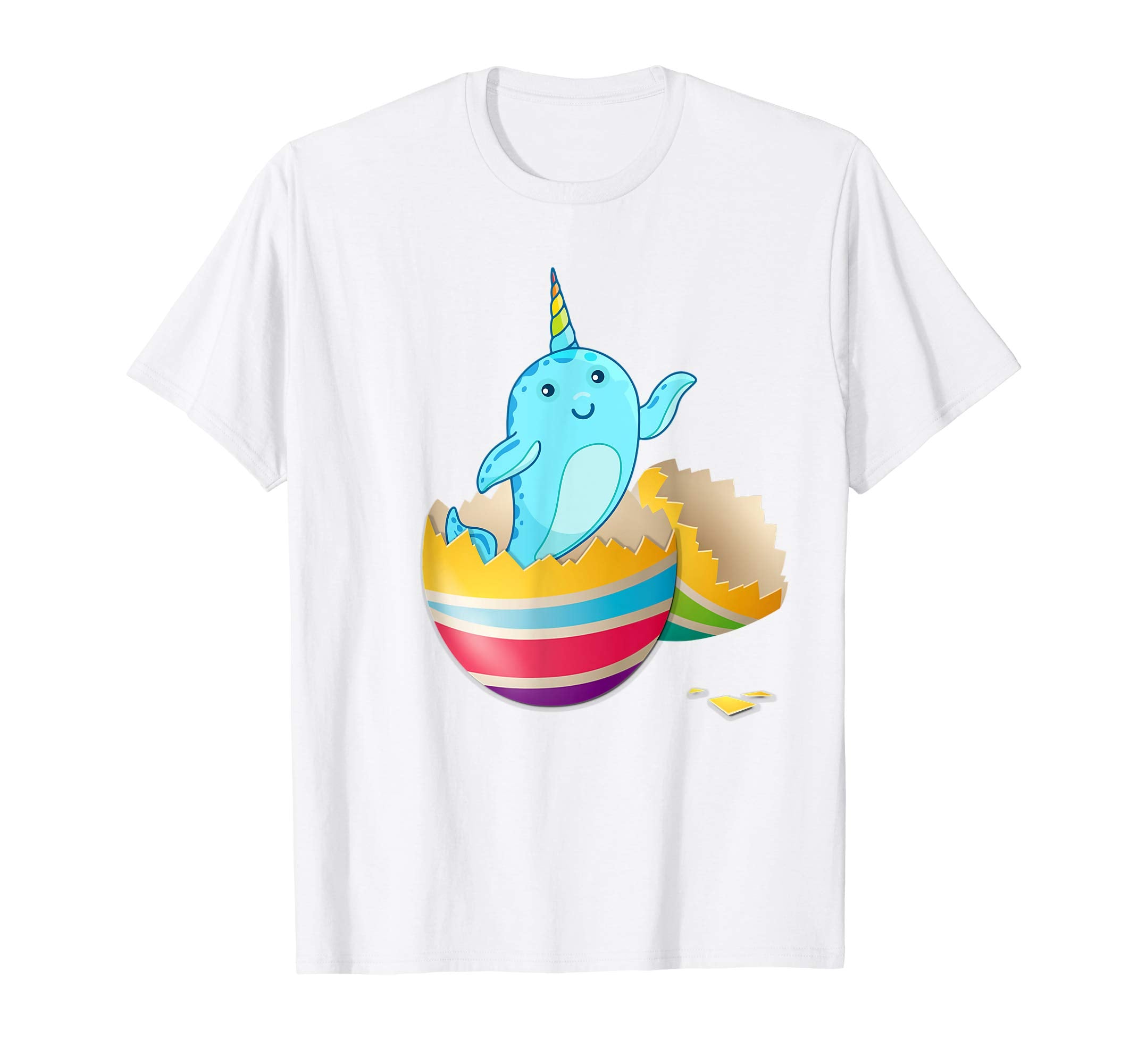 Baby Narwhals Hatching From Easter Egg Easter Day Shirt