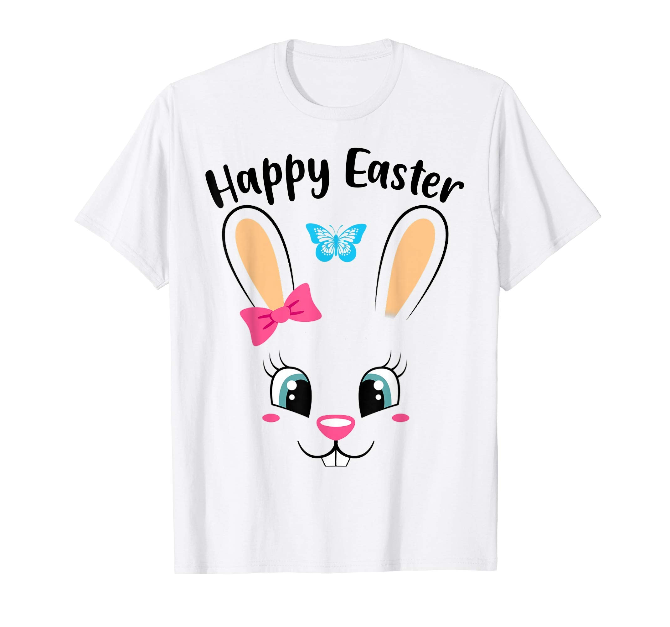 HAPPY EASTER Bunny Gift T-Shirt Girls Women Kids
