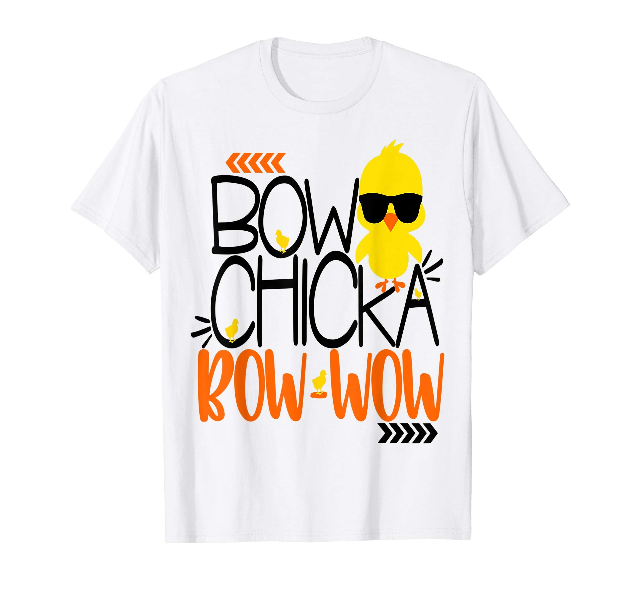 Cute Bow Chicka Bow Wow Easter Shirt Kids Boys Son Egg Hunt