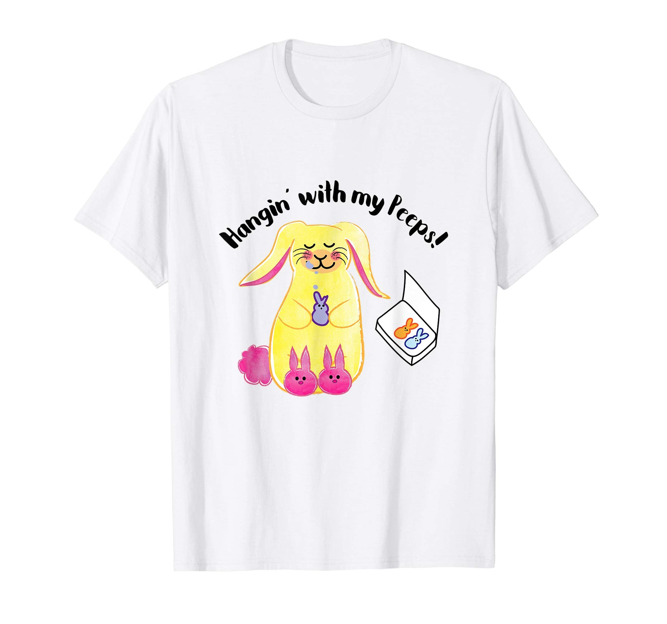 Hangin' With My Peeps Easter Shirt Fun Festive Tee