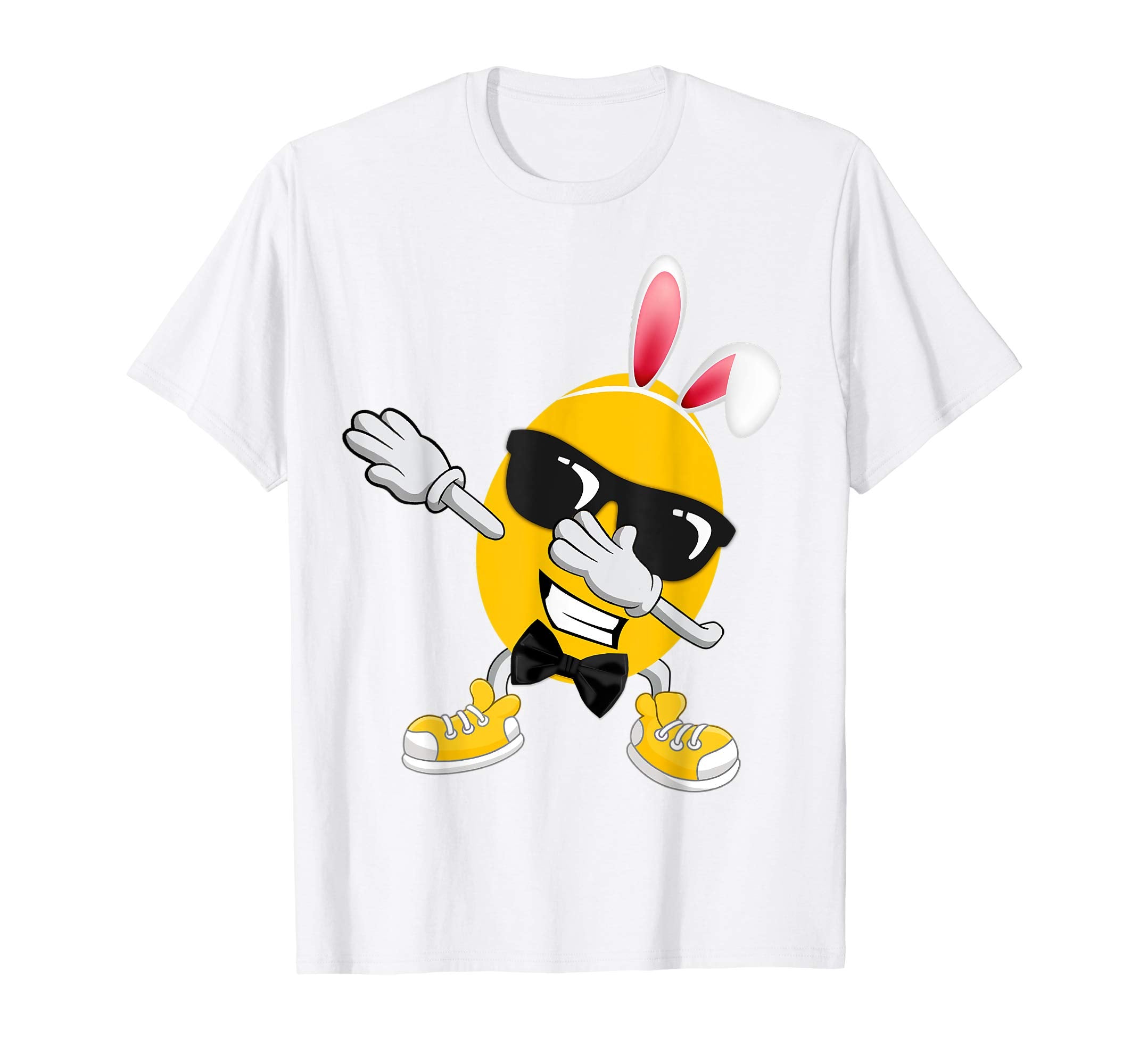 Dabbing Emoji Egg Bunny Easter T shirt Kids Boys Girls