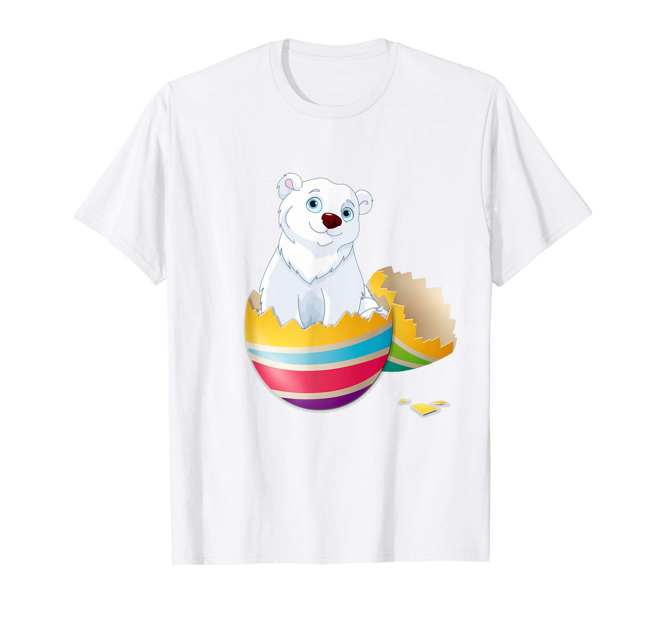 Baby Polar Bear Hatching From Easter Egg Easter Day Shirt