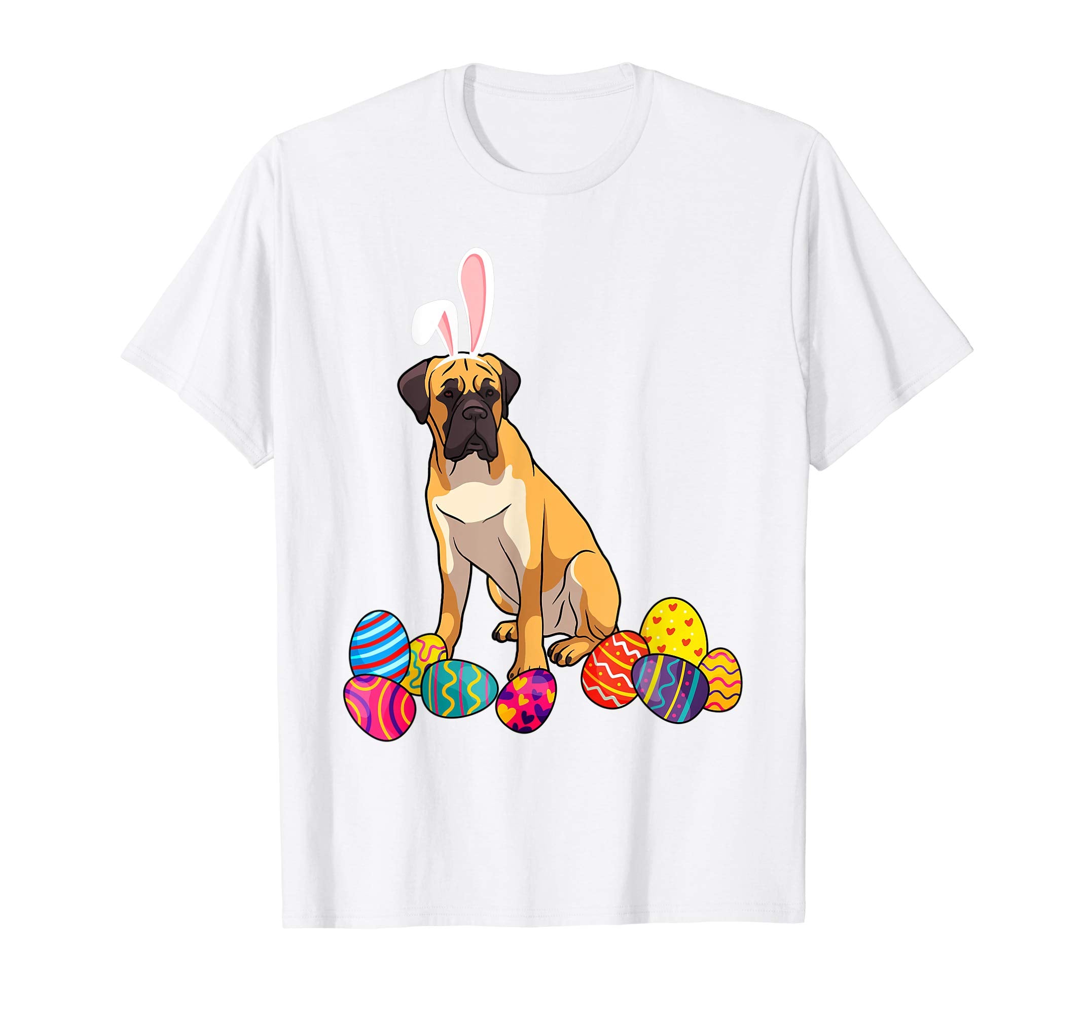 Mastiff Bunny Ear With Egg Easter Easter Day Shirt