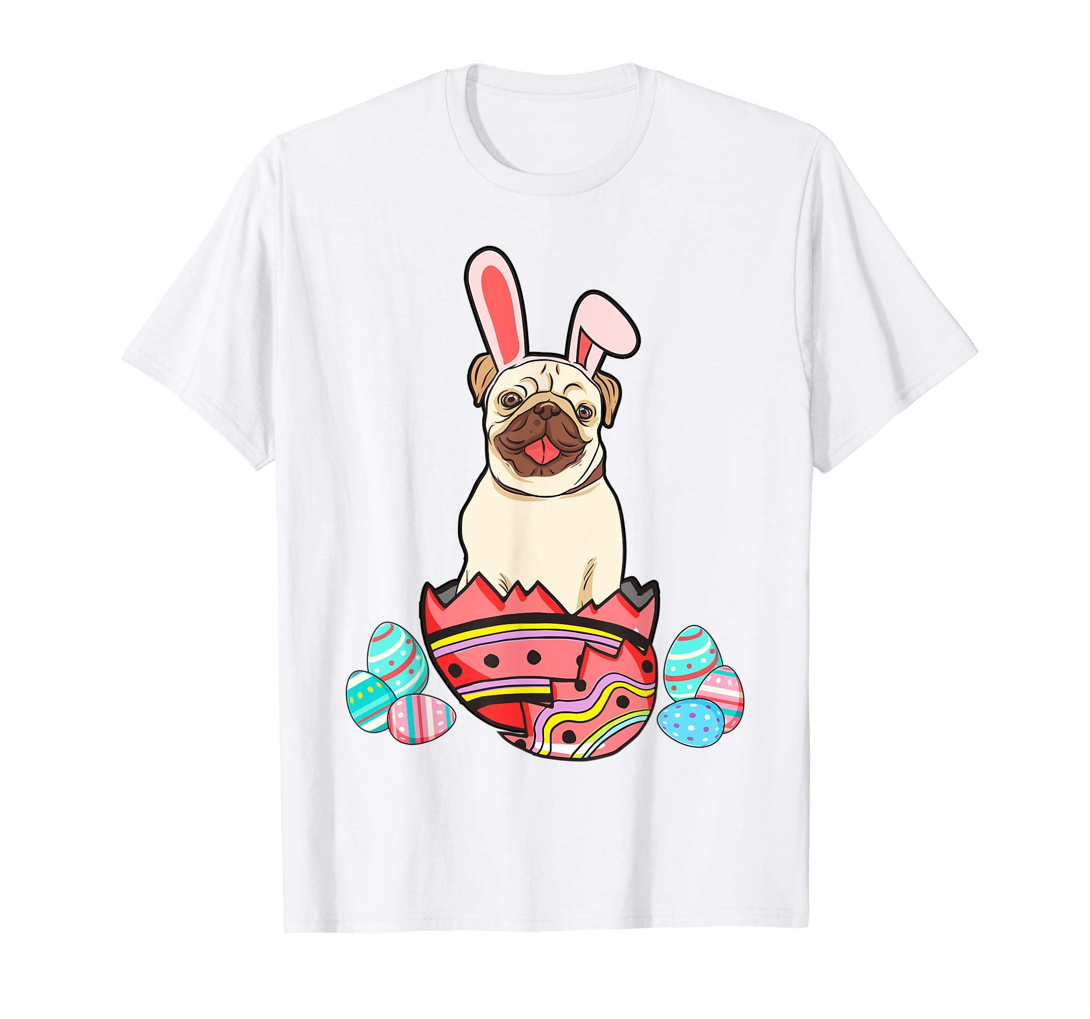 Pugs Bunny Funny Easter Pug Shirt, Men, Women, Kids Funny