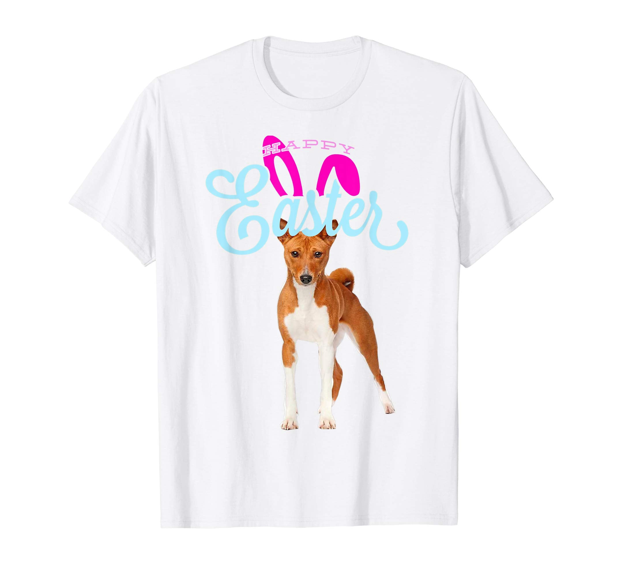 Easter Bunny Basenji Tshirt Dog Men Women Gift Easter Day
