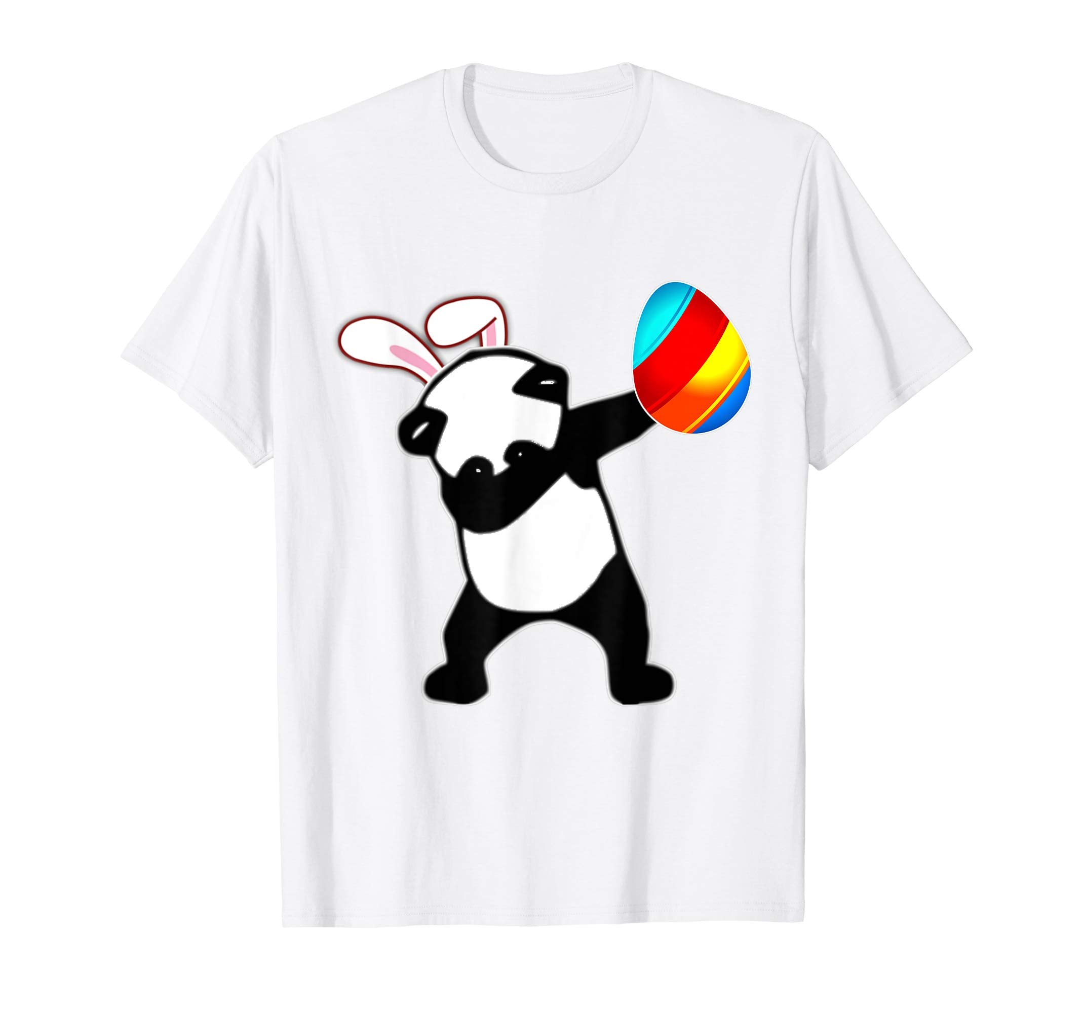Easter Bunny Dabbing Panda Bear Tshirt Egg Ears Gift