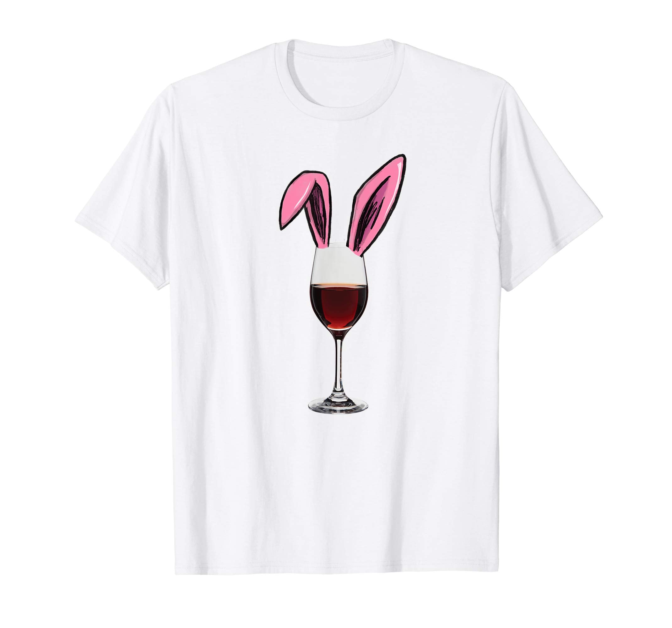 Wine and Bunny Ears Easter Drinking Shirt