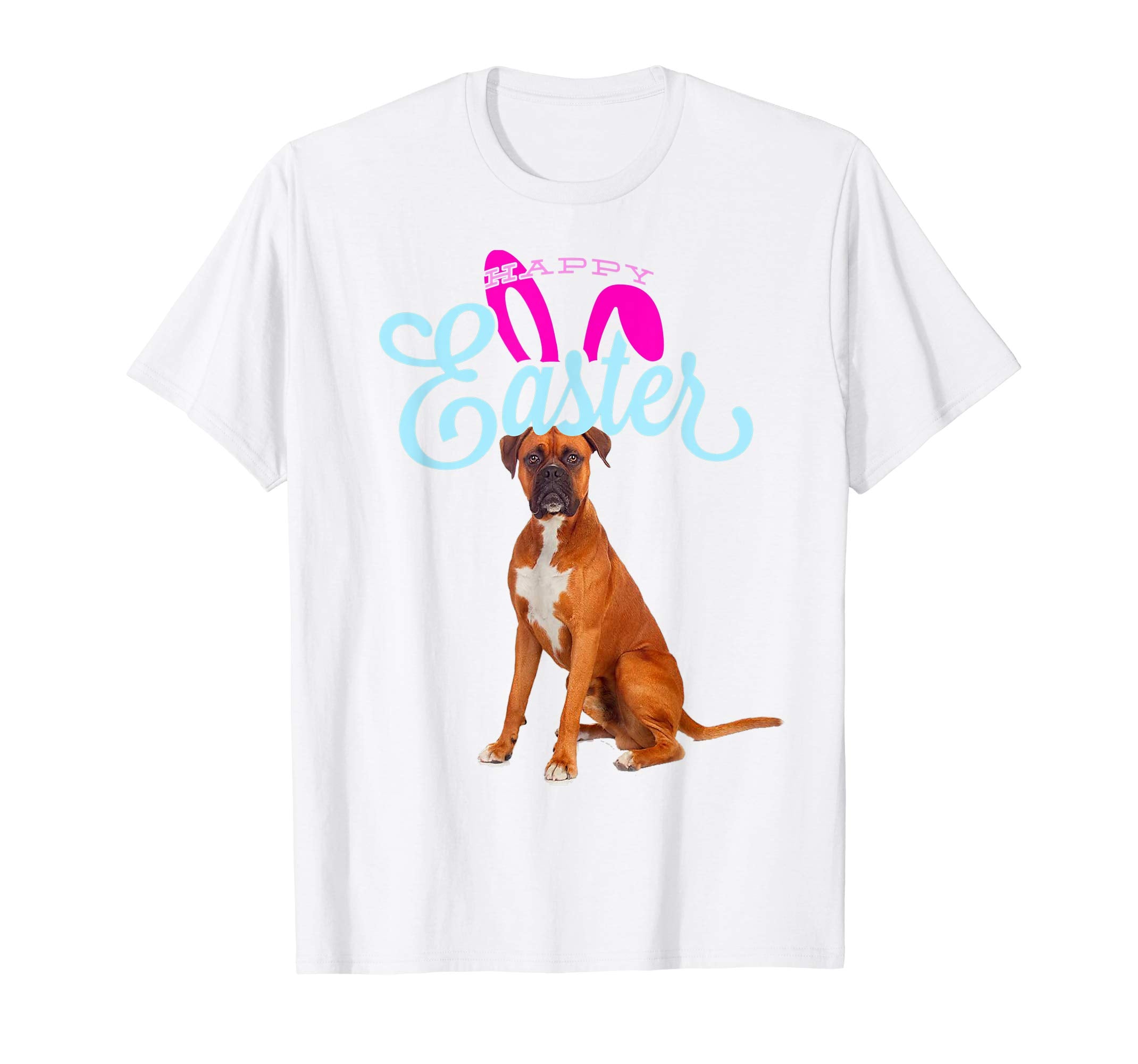 Easter Bunny Boxer Tshirt Dog Men Women Gift Easter Day
