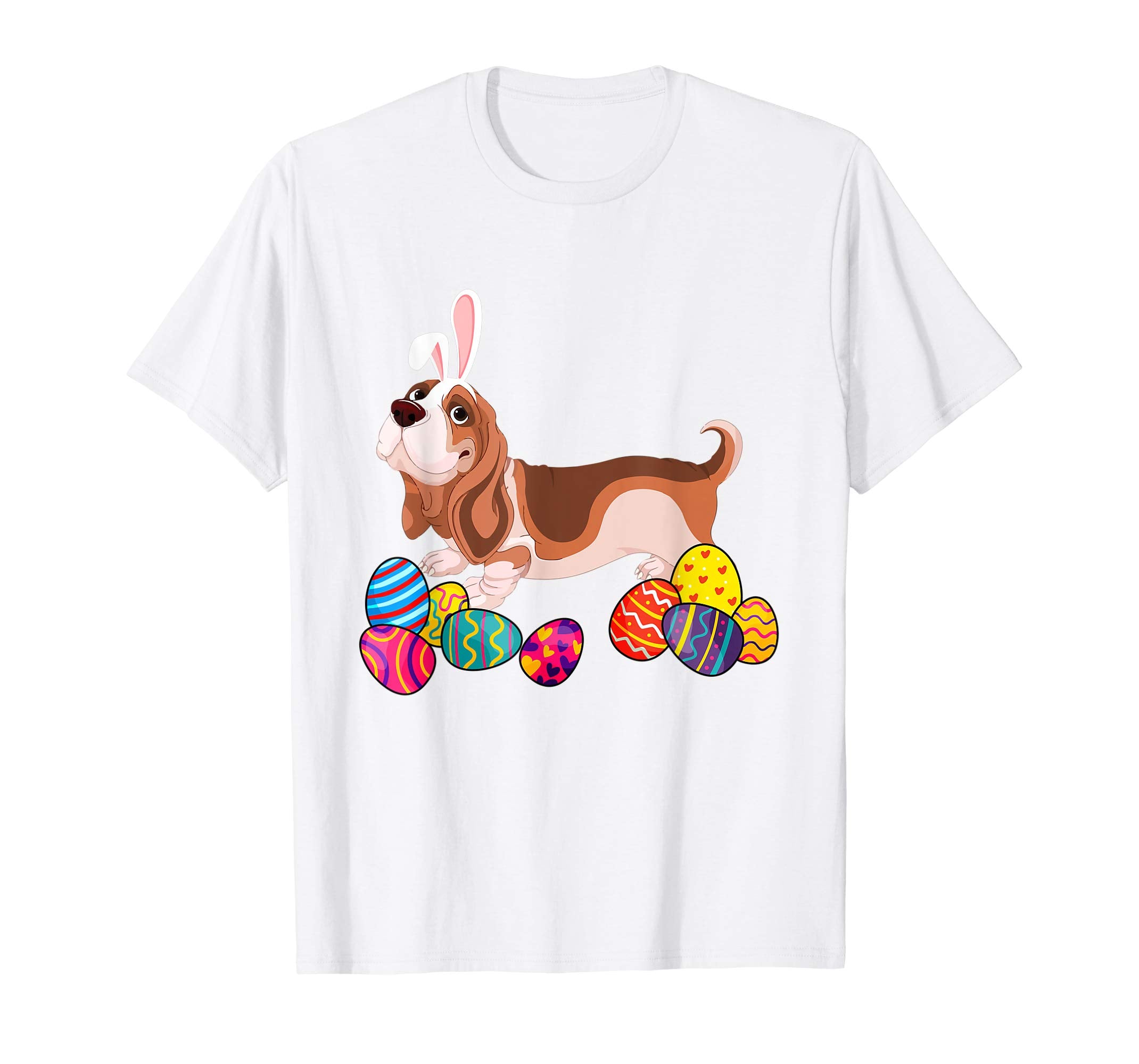 Basset Hound Bunny Ear With Egg Easter Easter Day Shirt