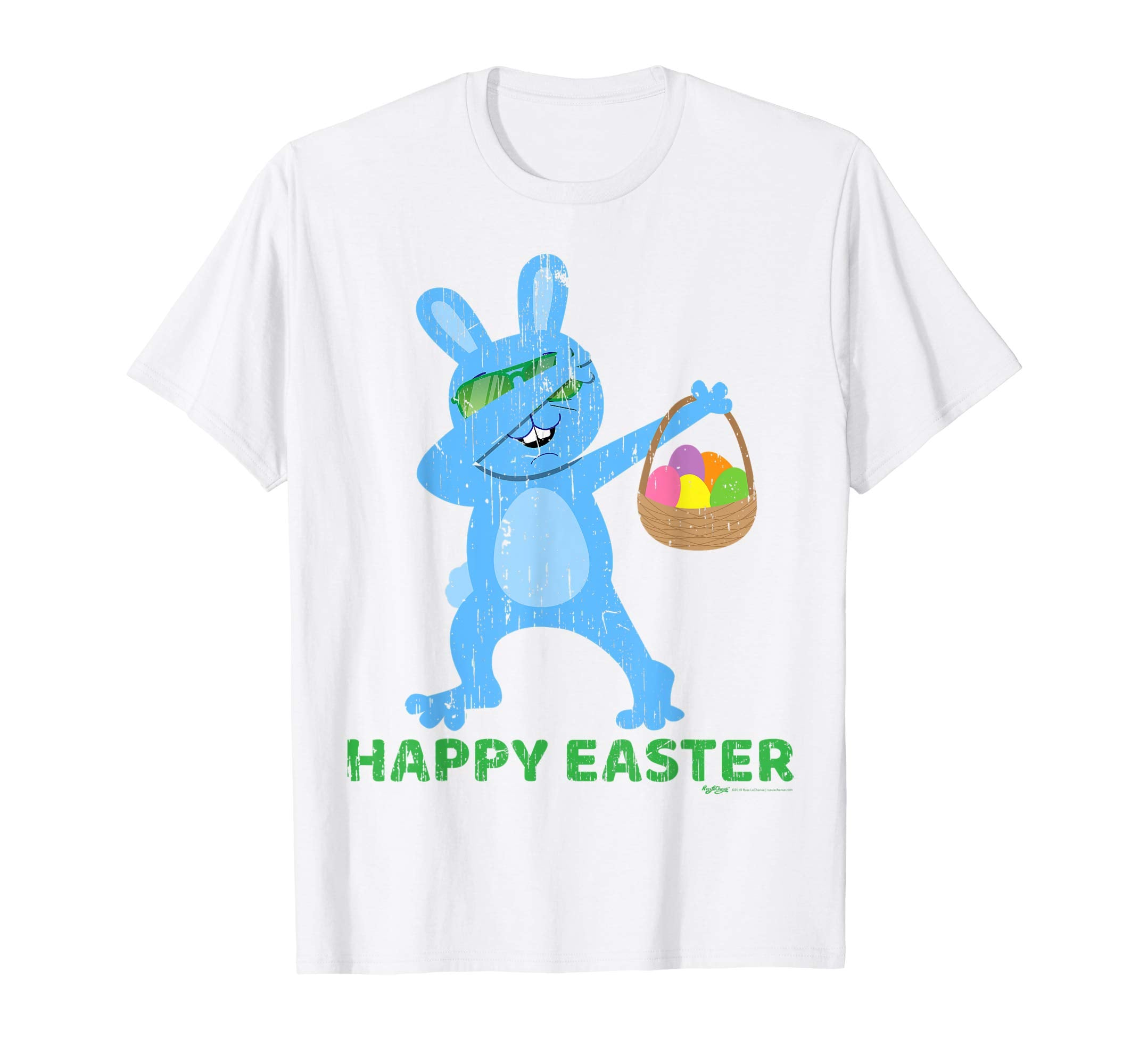 Vintage Happy Easter Bunny Dab Dance T Shirt