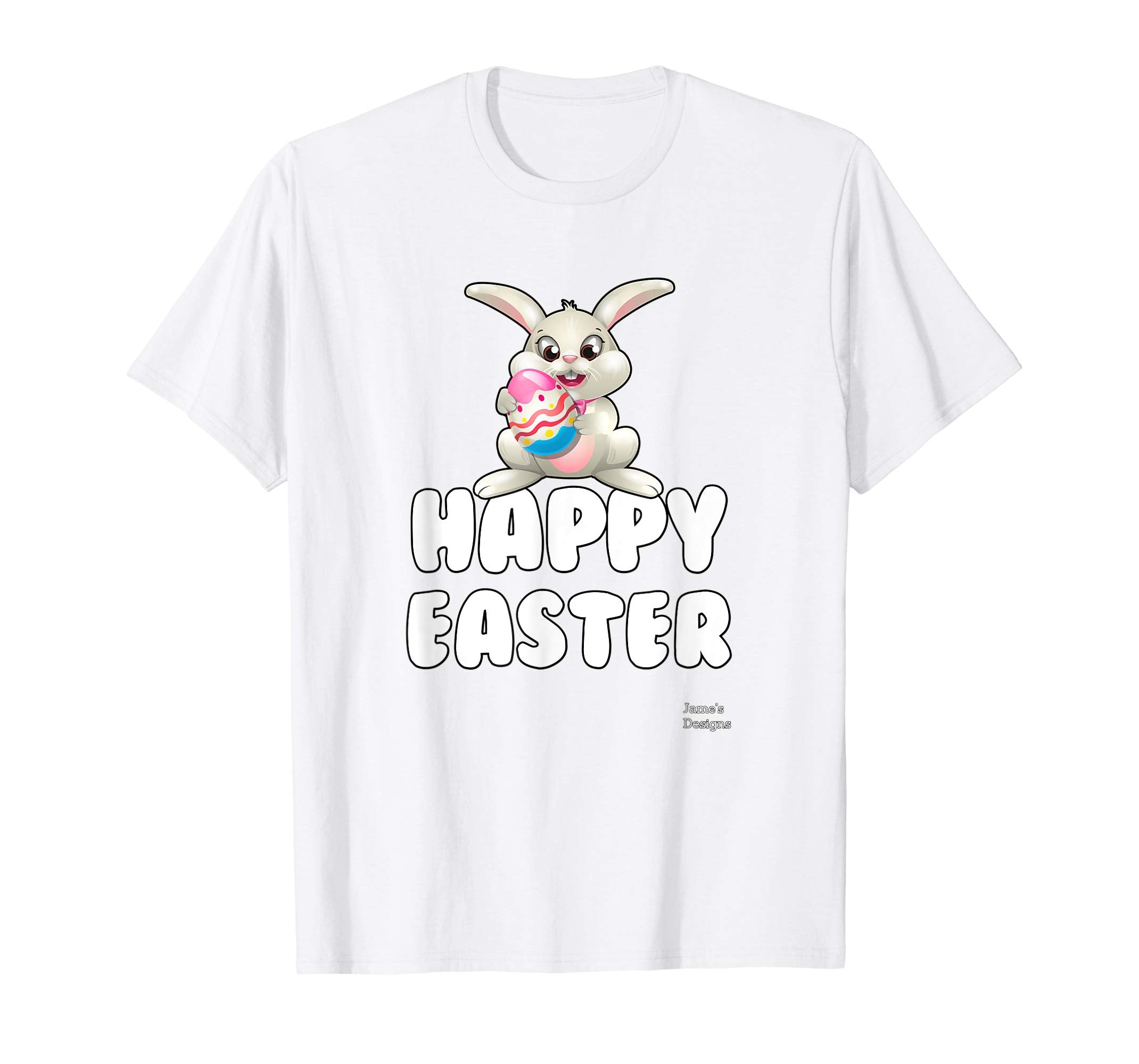 Jame's Designs: Happy Easter Bunny Rabbit Cute Bunny T-Shirt