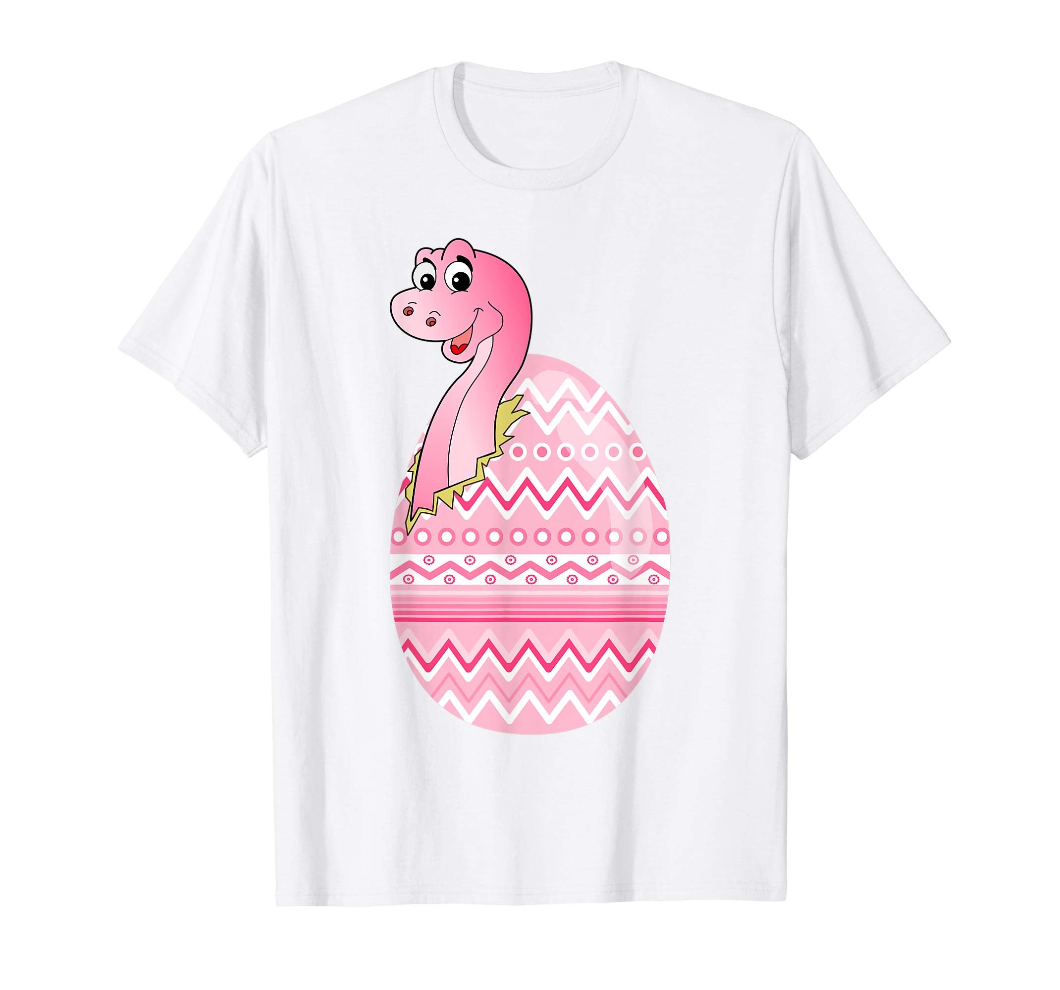 Cute Dinosaur T-Rex out of easter Egg Eggscellent T shirt