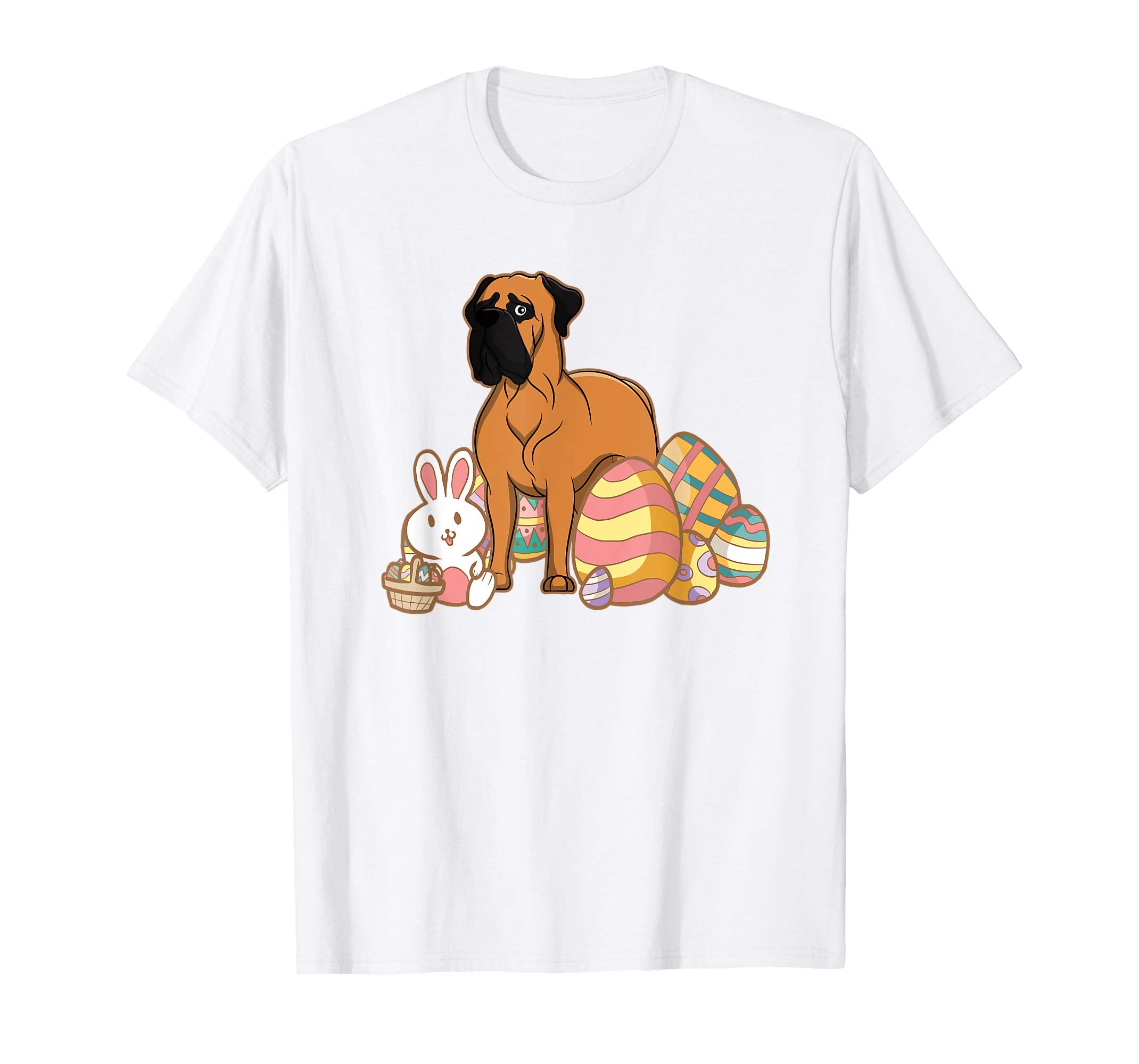 Easter Bullmastiff Dog T-Shirt Gift